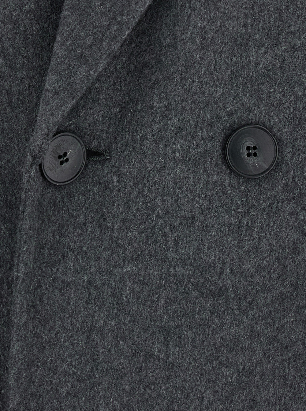 Victoria Beckham Women Double Faced Overcoat With Notched Collar And Long Sleeves In Gray Wool And Cashmere For Women