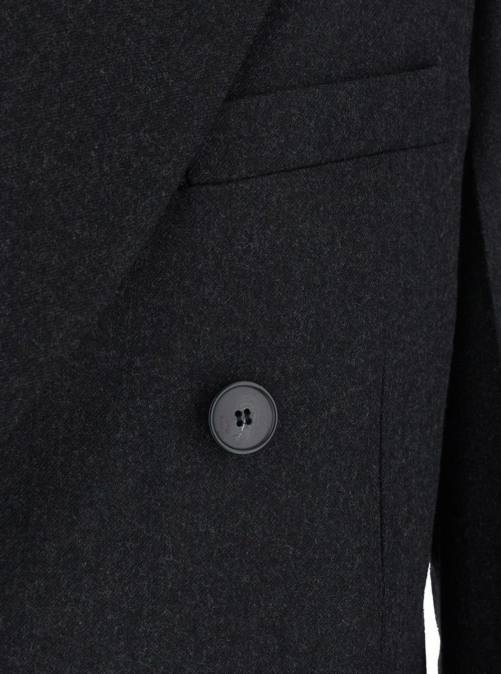 Victoria Beckham Women Beatrice Jacket With Notched Revers Collar And Long Sleeves In Grey Wool For Women