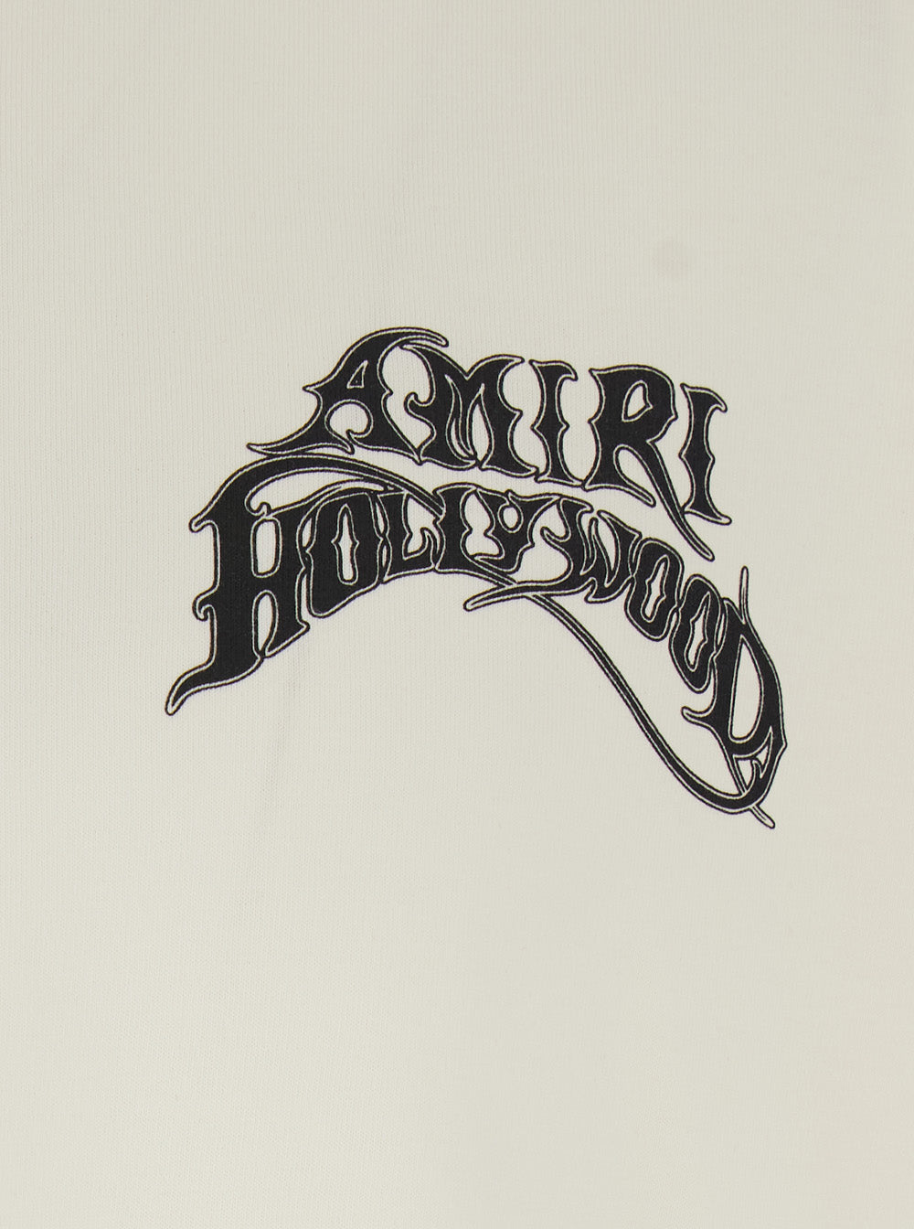 Amiri Men White T-Shirt With Printed Logo On The Front And Back In Cotton For Men