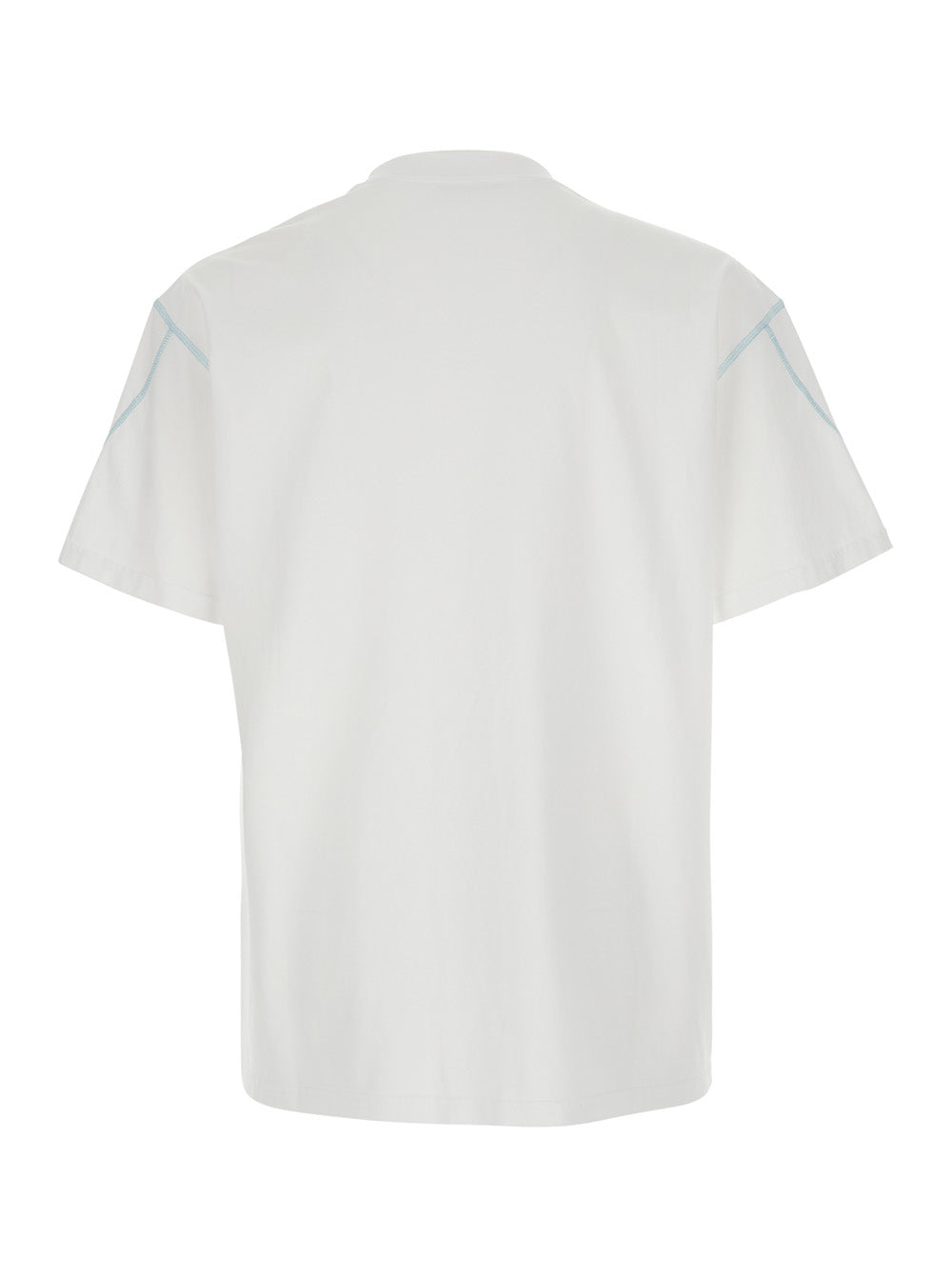 Givenchy Men White T-Shirt With Logo On Front In Cotton For Men