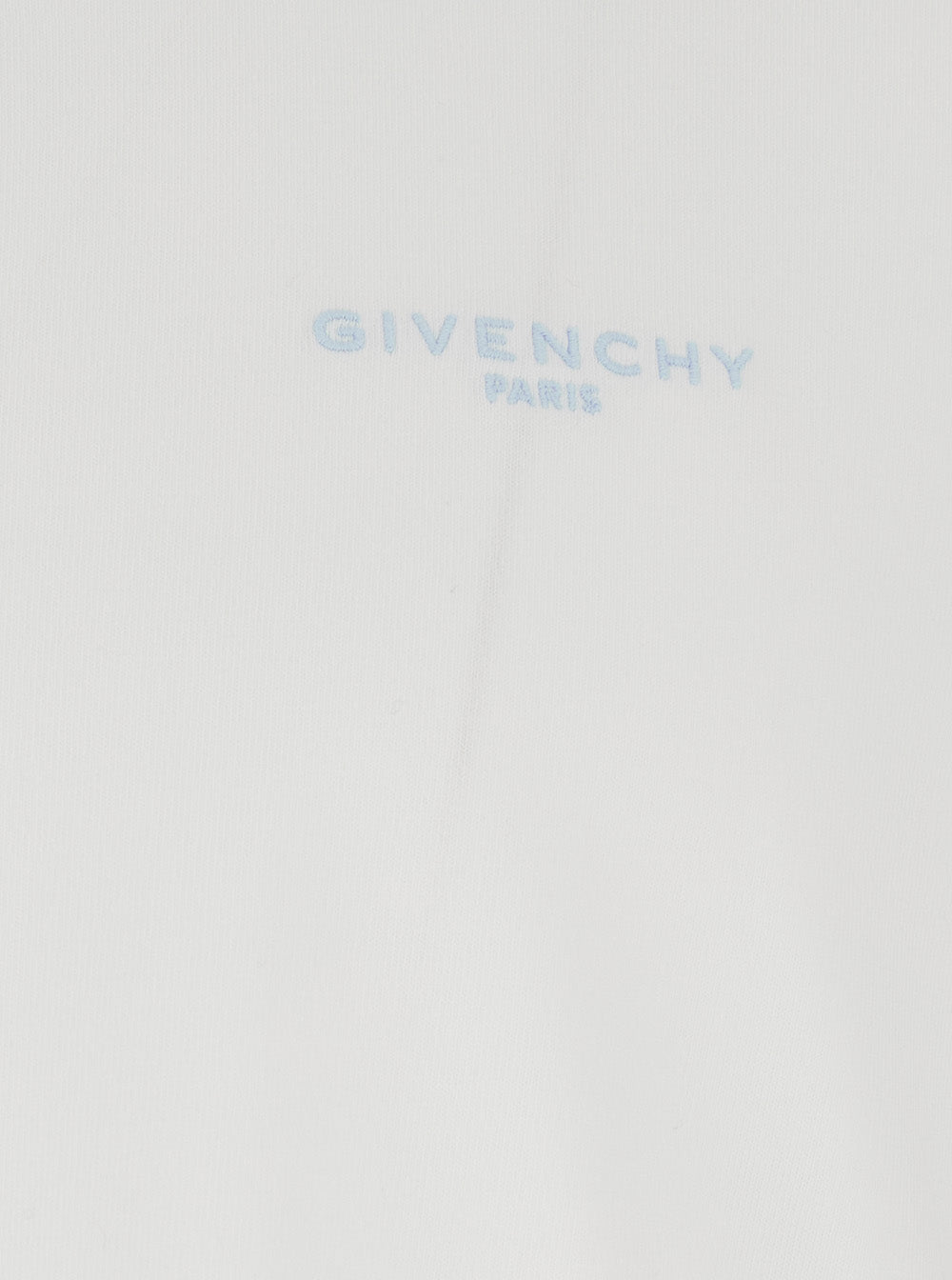 Givenchy Men White T-Shirt With Logo On Front In Cotton For Men