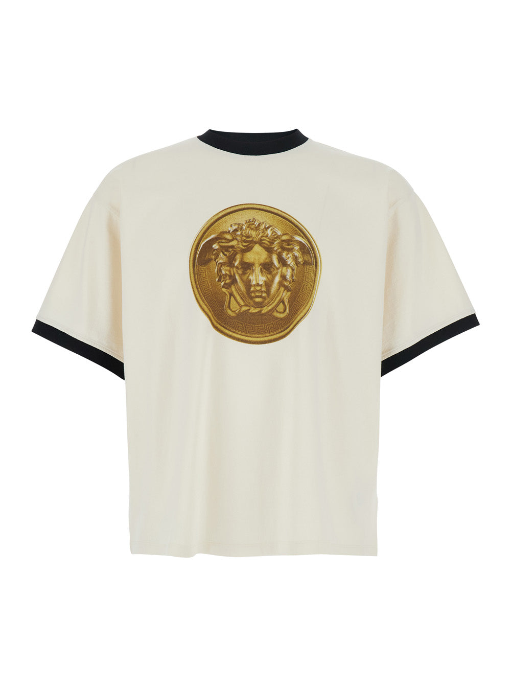 Versace Men Mudusa Doblone In Oro Stampata
