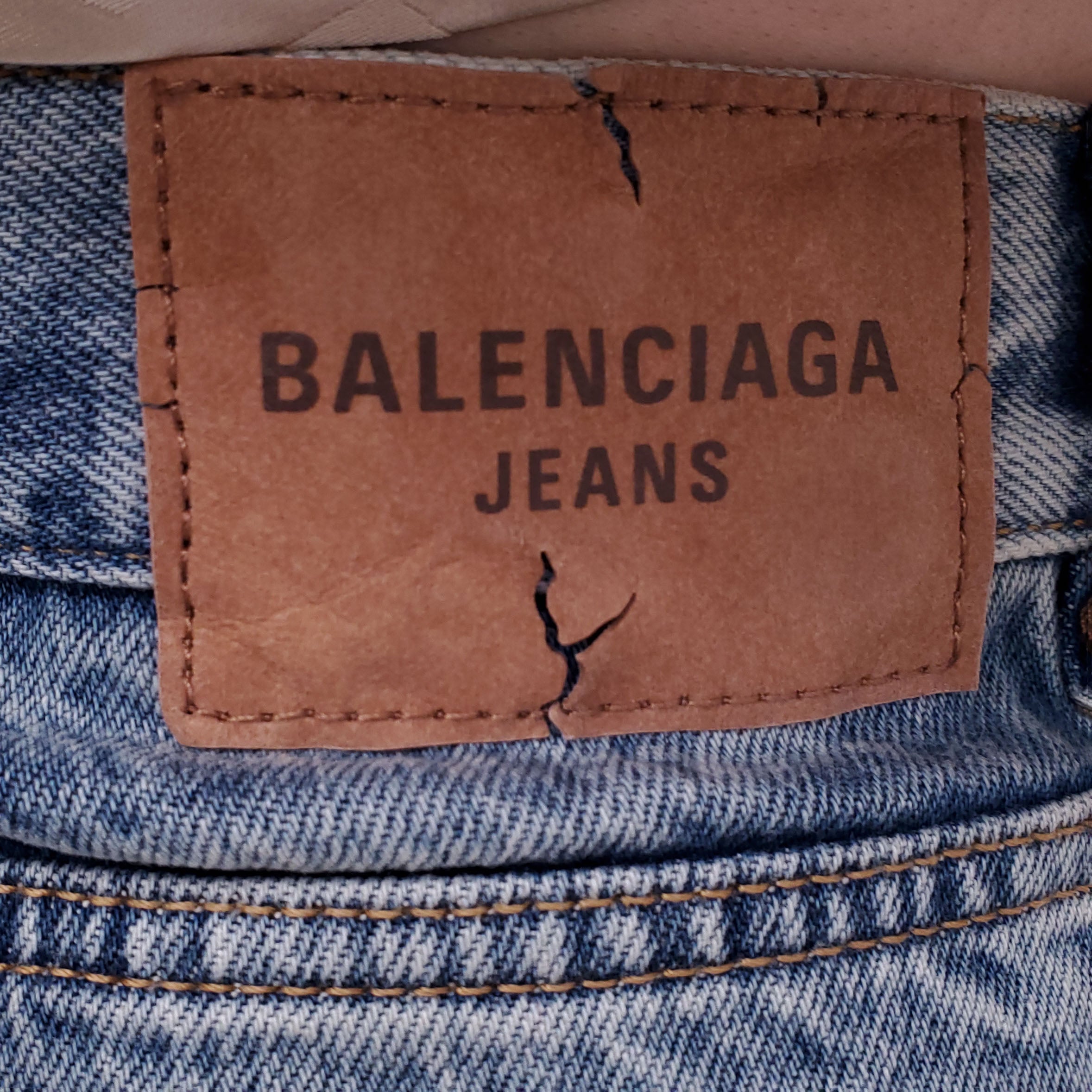BALENCIAGA DOUBLE DENIM SKIRT - SIZE 34