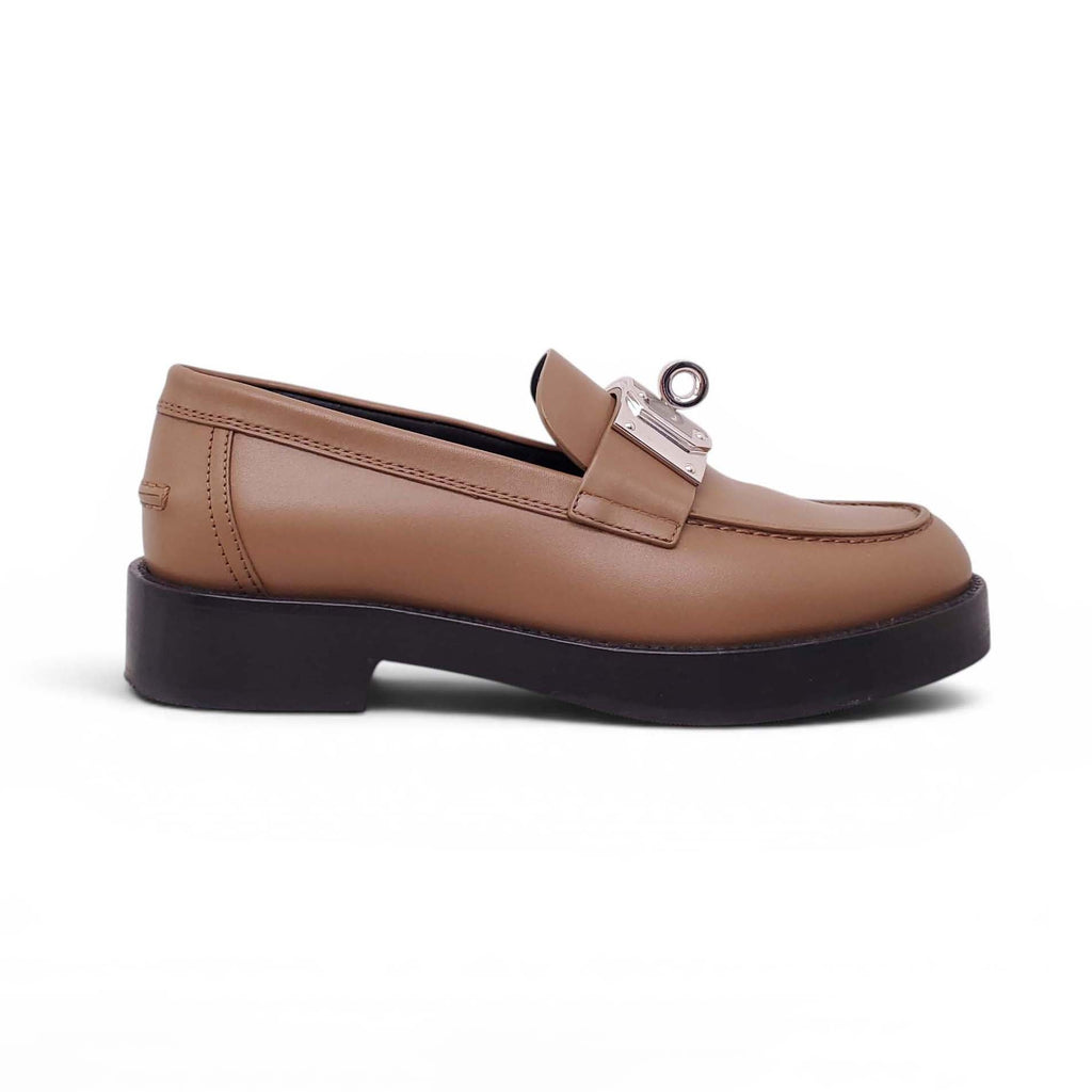 HERMÈS BROWN HOT LOAFERS - SIZE 36