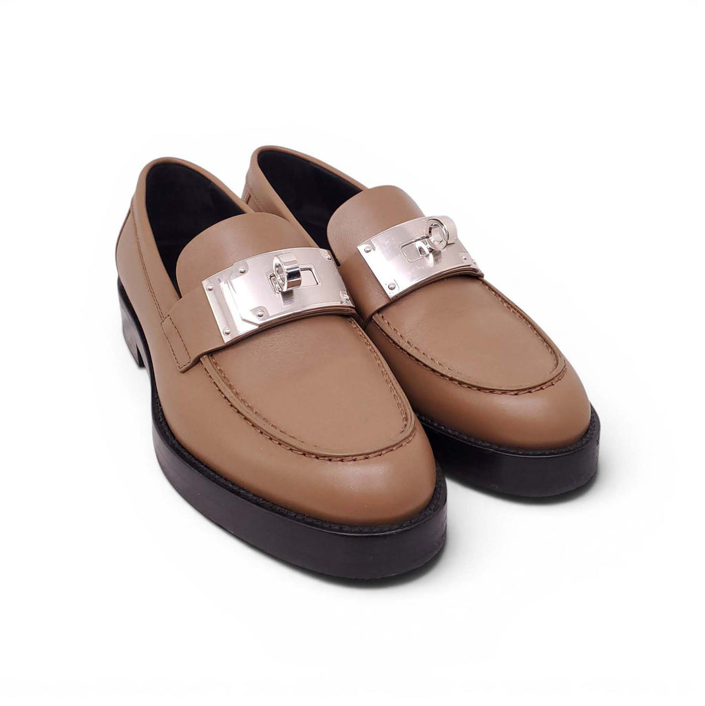 HERMÈS BROWN HOT LOAFERS - SIZE 36
