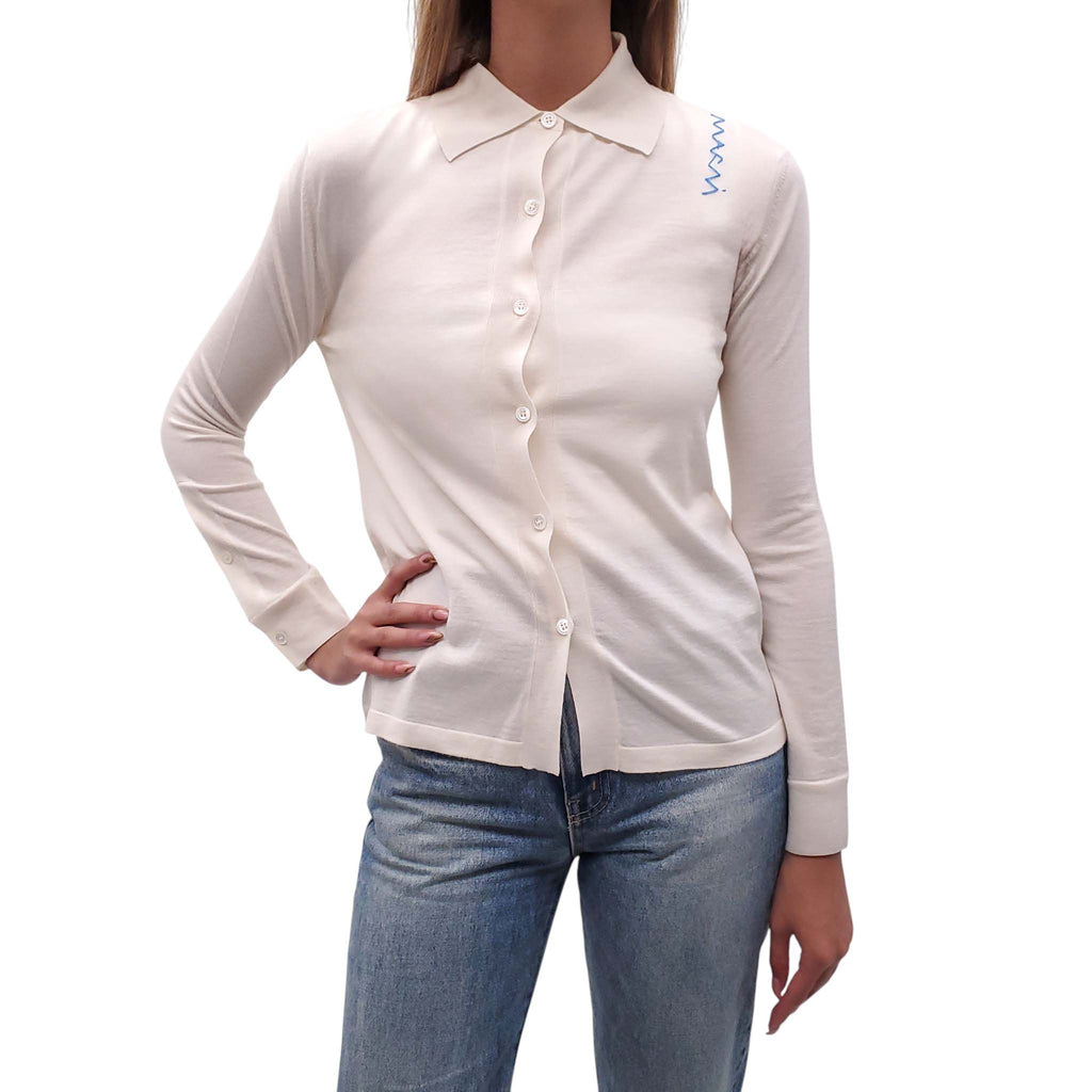 MARNI CARDIGAN WITH STITCH DETAIL - SIZE 36