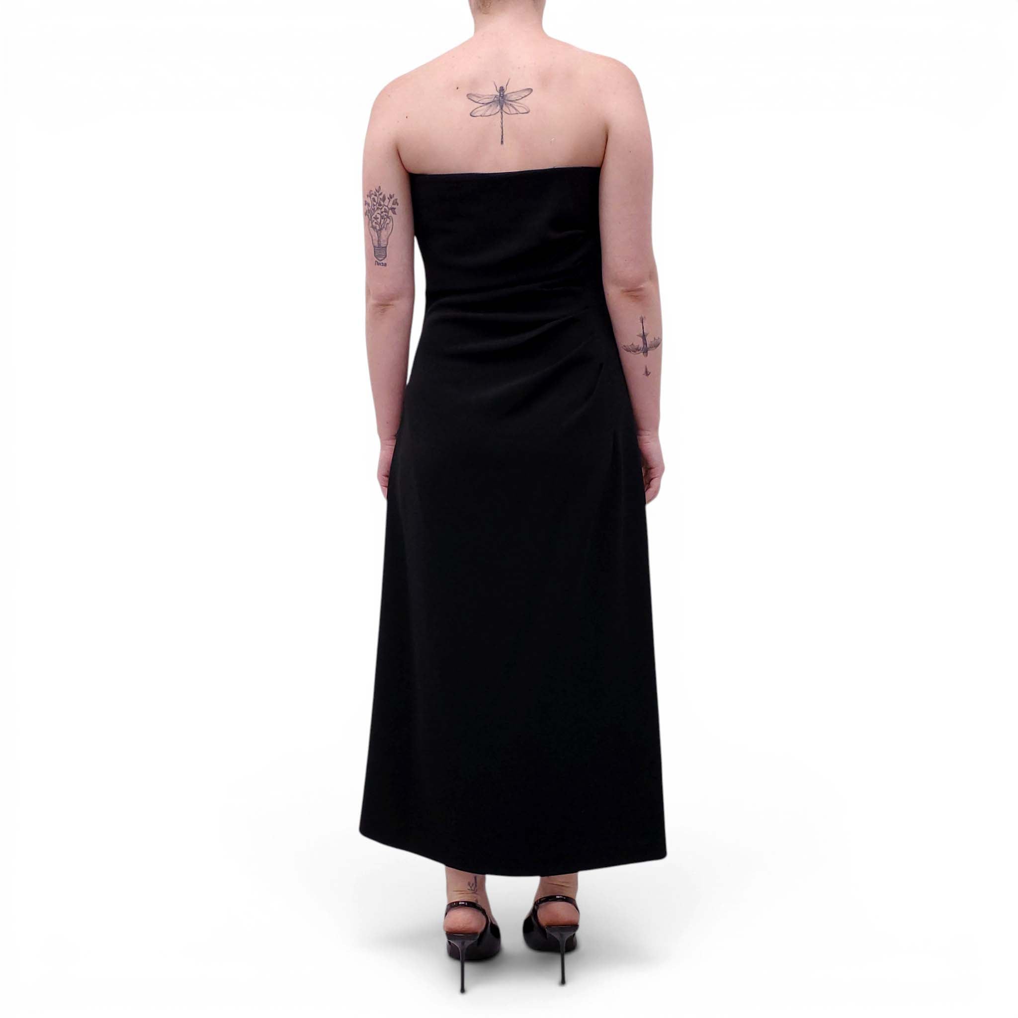 PROENZA SCHOULER BLACK BUSTIER DRESS - SIZE 8