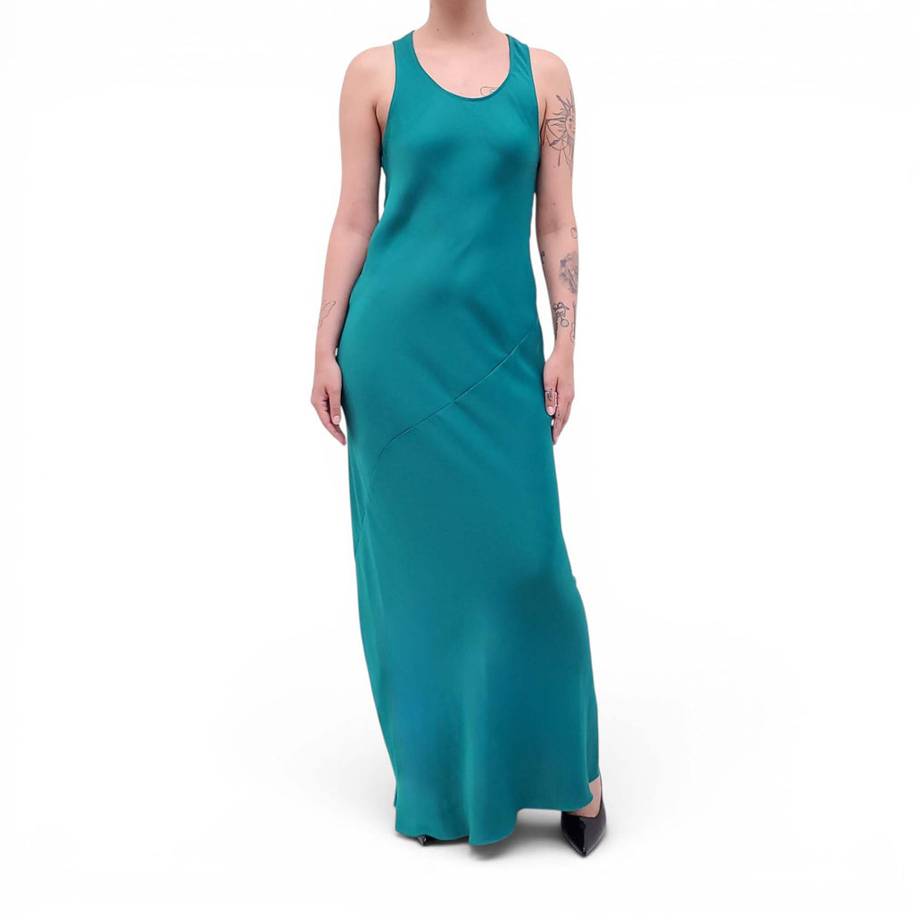RAG & BONE GREEN MAXI DRESS - SIZE 8