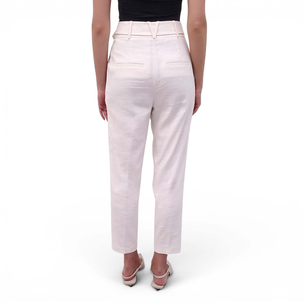 VERONICA BEARD WHITE LINEN BLAZER AND PANTS SET - SIZE 2