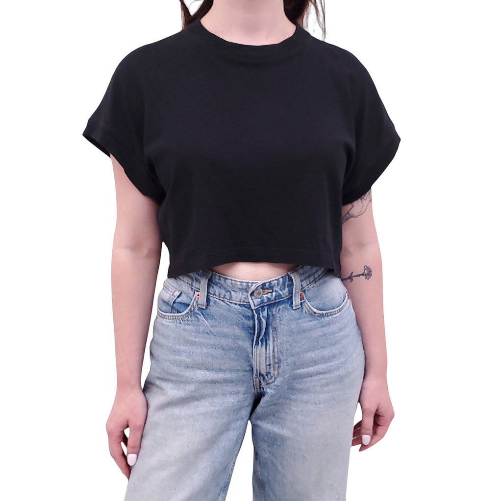 AGOLDE BLACK T-SHIRT - SIZE S