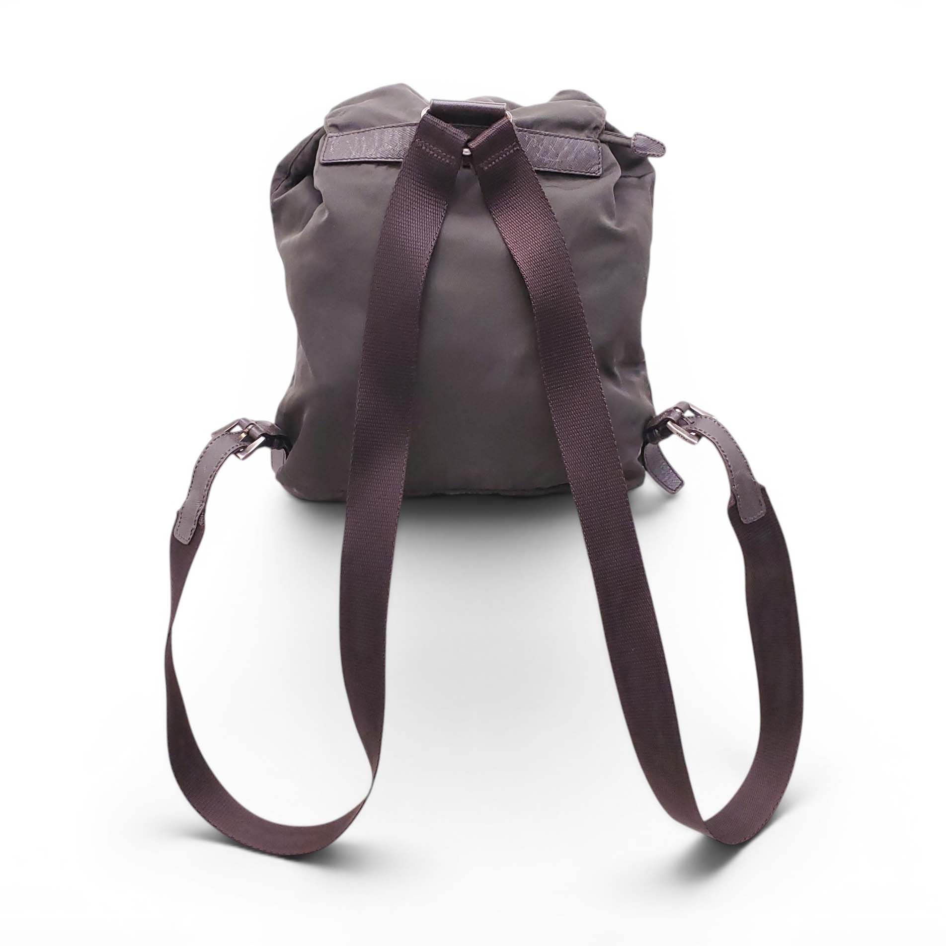PRADA GREEN NYLON BACKPACK