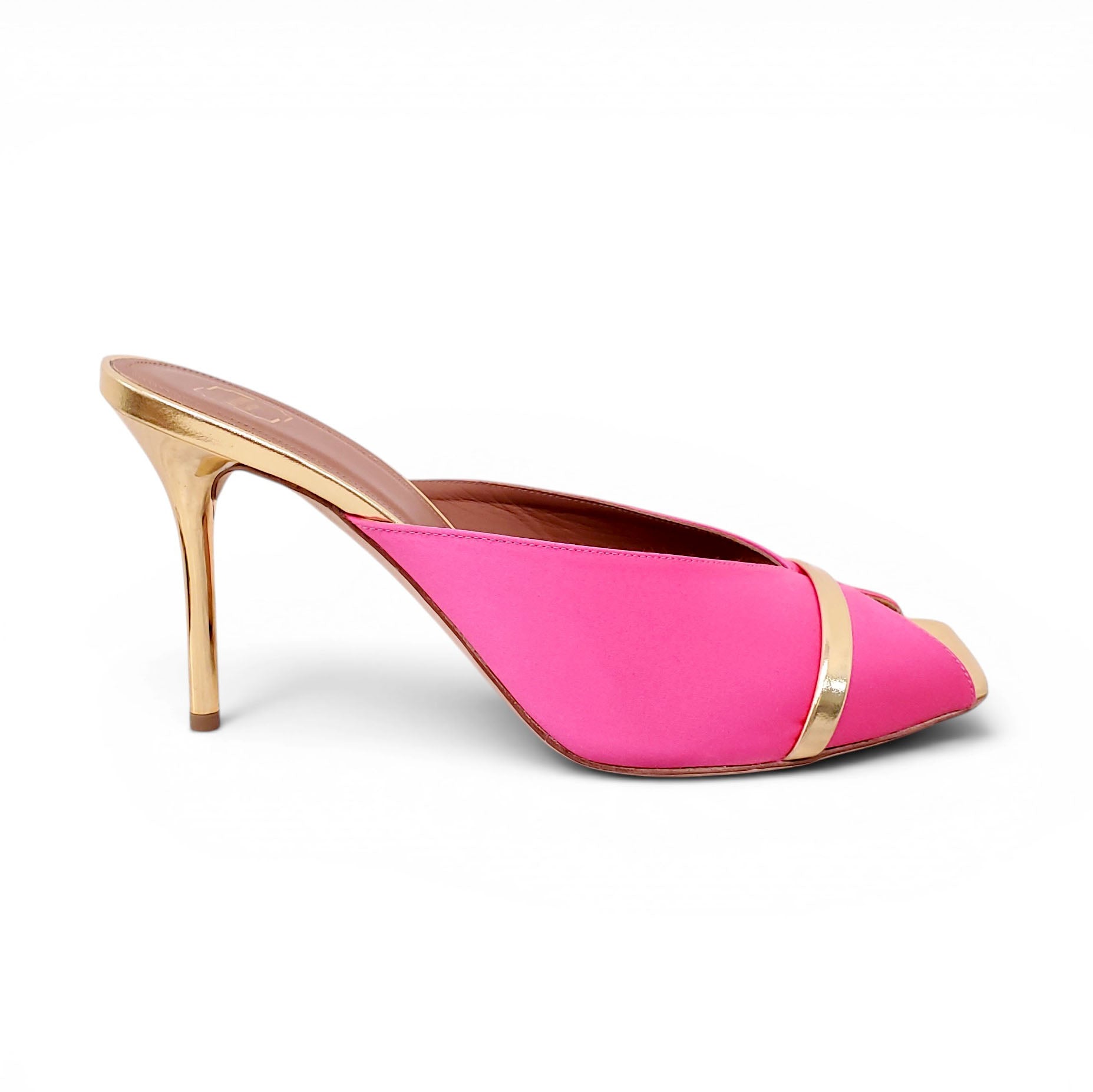MALONE SOULIERS PINK AND GOLD HEELS - SIZE 41
