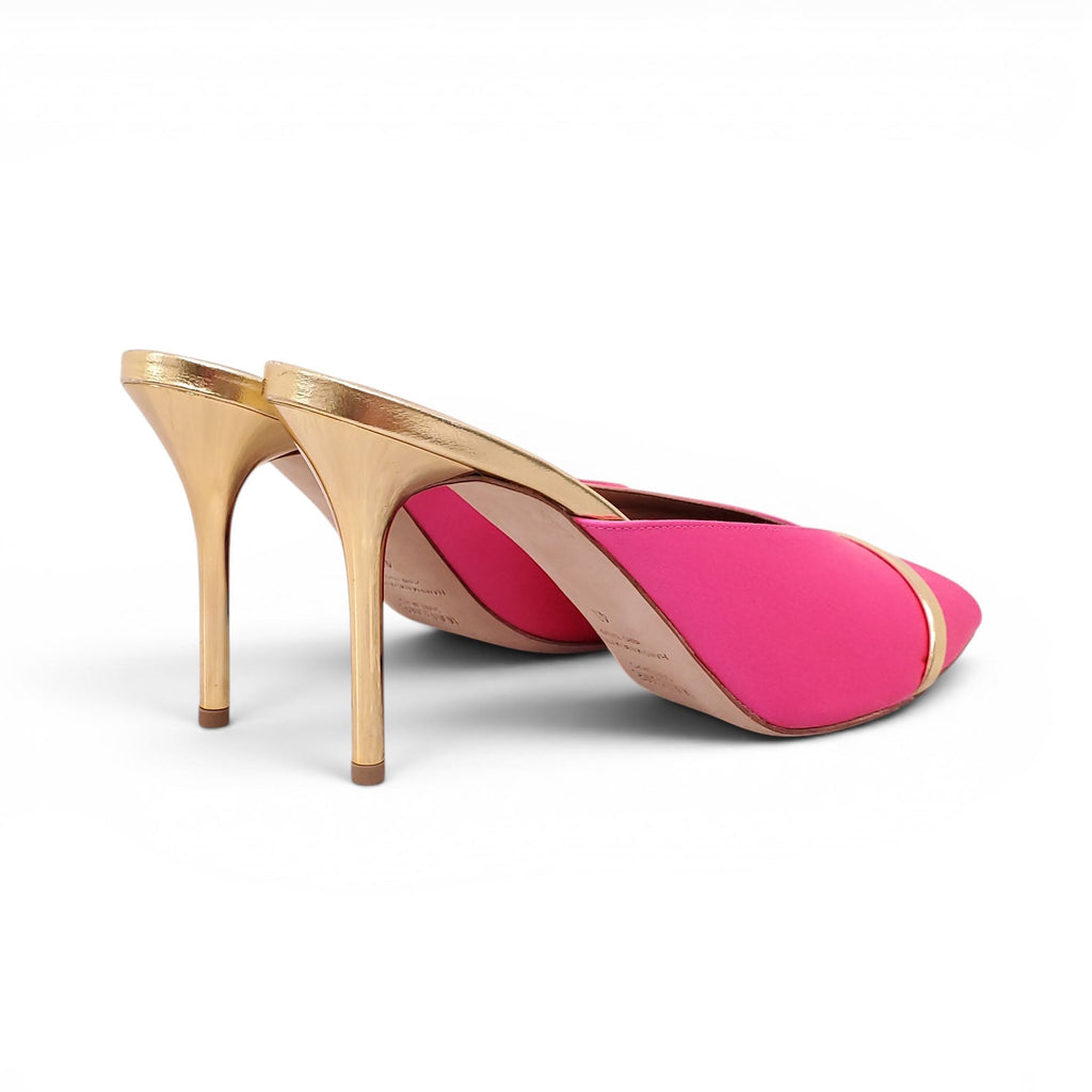 MALONE SOULIERS PINK AND GOLD HEELS - SIZE 41