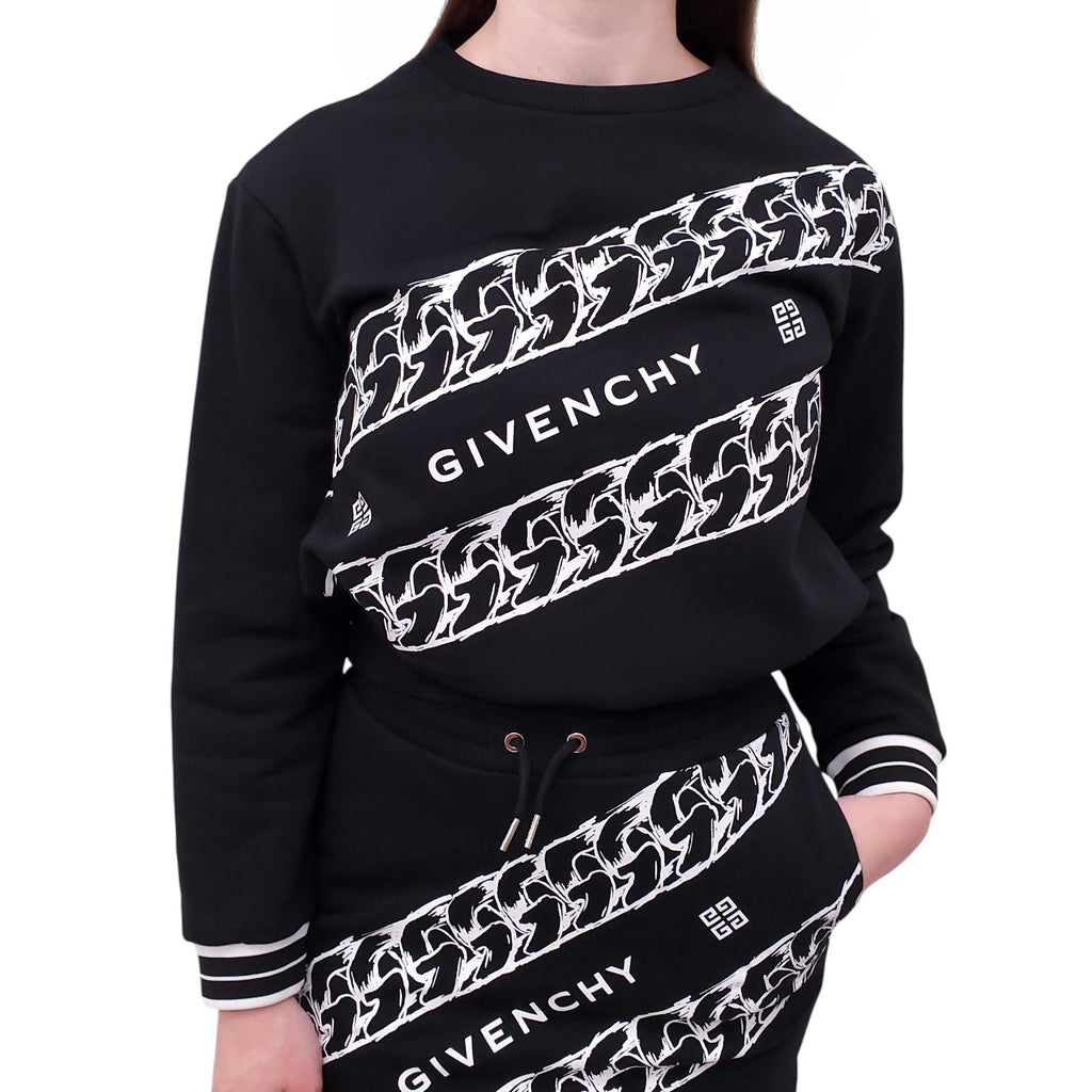 GIVENCHY BLACK AND WHITE LOGO SET - KIDS SIZE 12+