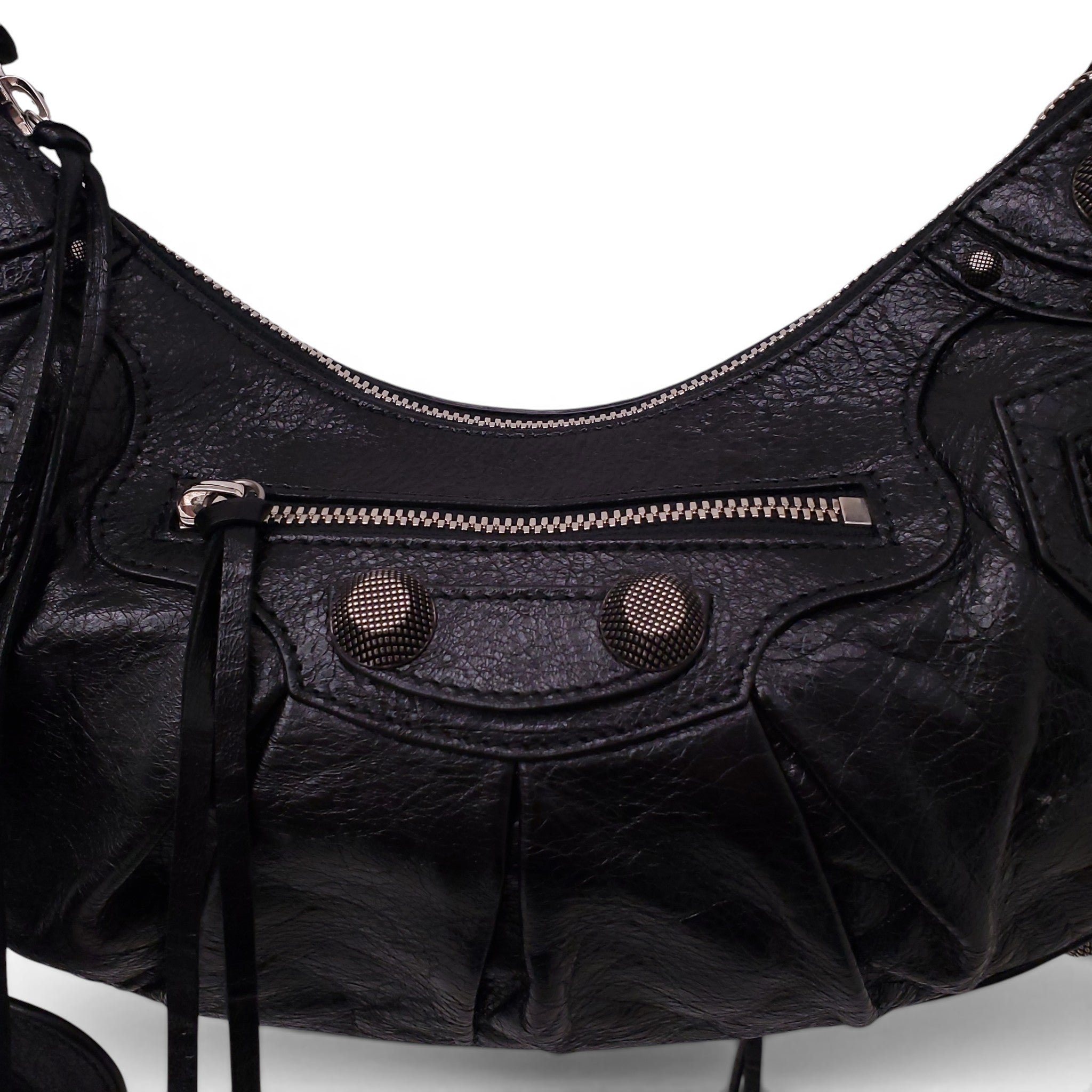 BALENCIAGA SMALL BLACK CAGOLE SHOULDER BAG