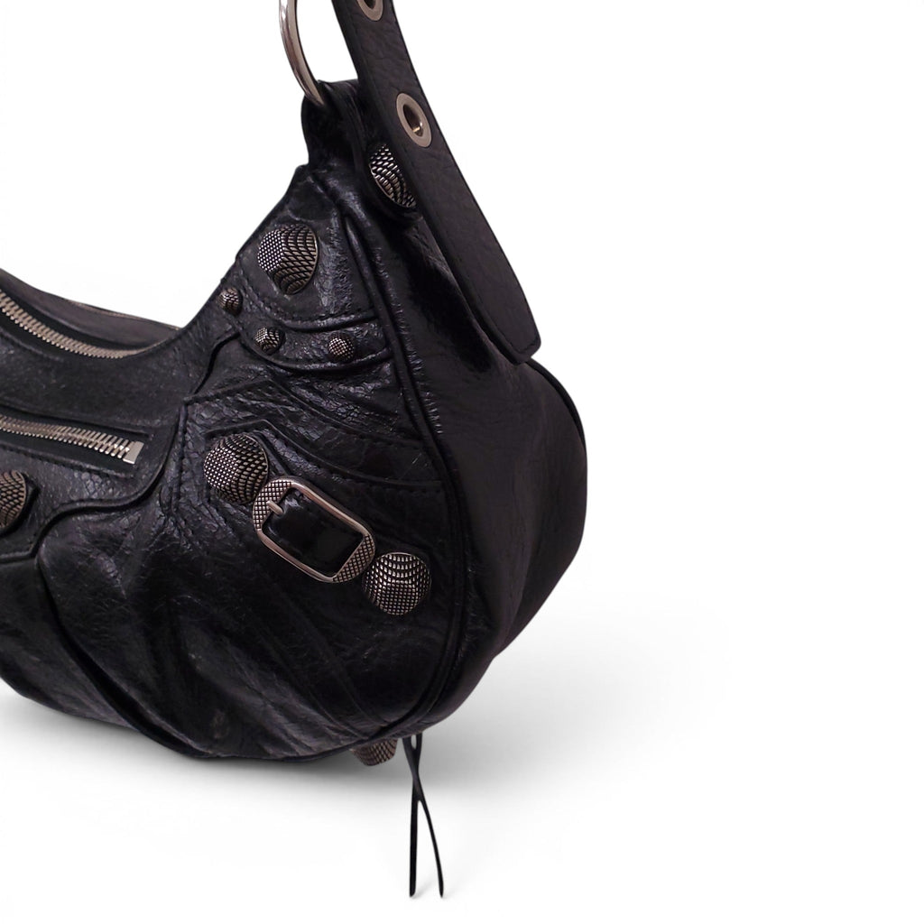 BALENCIAGA SMALL BLACK CAGOLE SHOULDER BAG