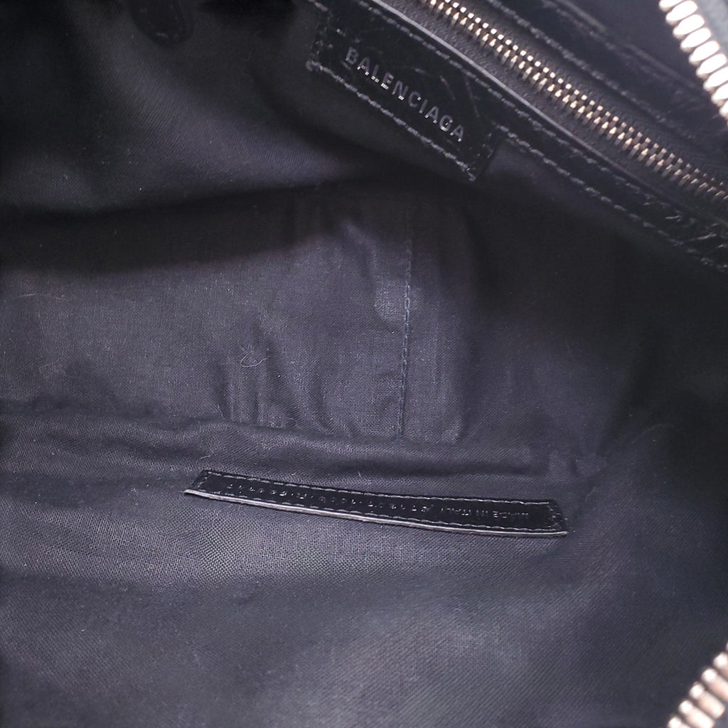BALENCIAGA SMALL BLACK CAGOLE SHOULDER BAG