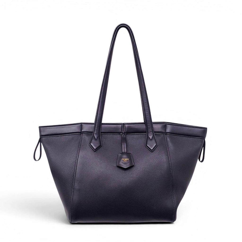 FENDI LARGE BLACK ORIGAMI SHOULDER BAG