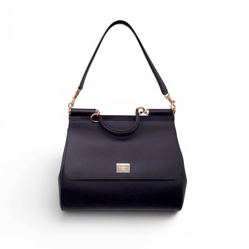 DOLCE & GABBANA BLACK SICILY BAG