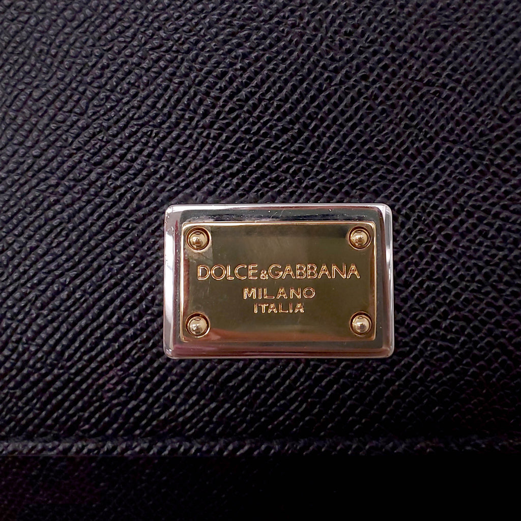 DOLCE & GABBANA BLACK SICILY BAG