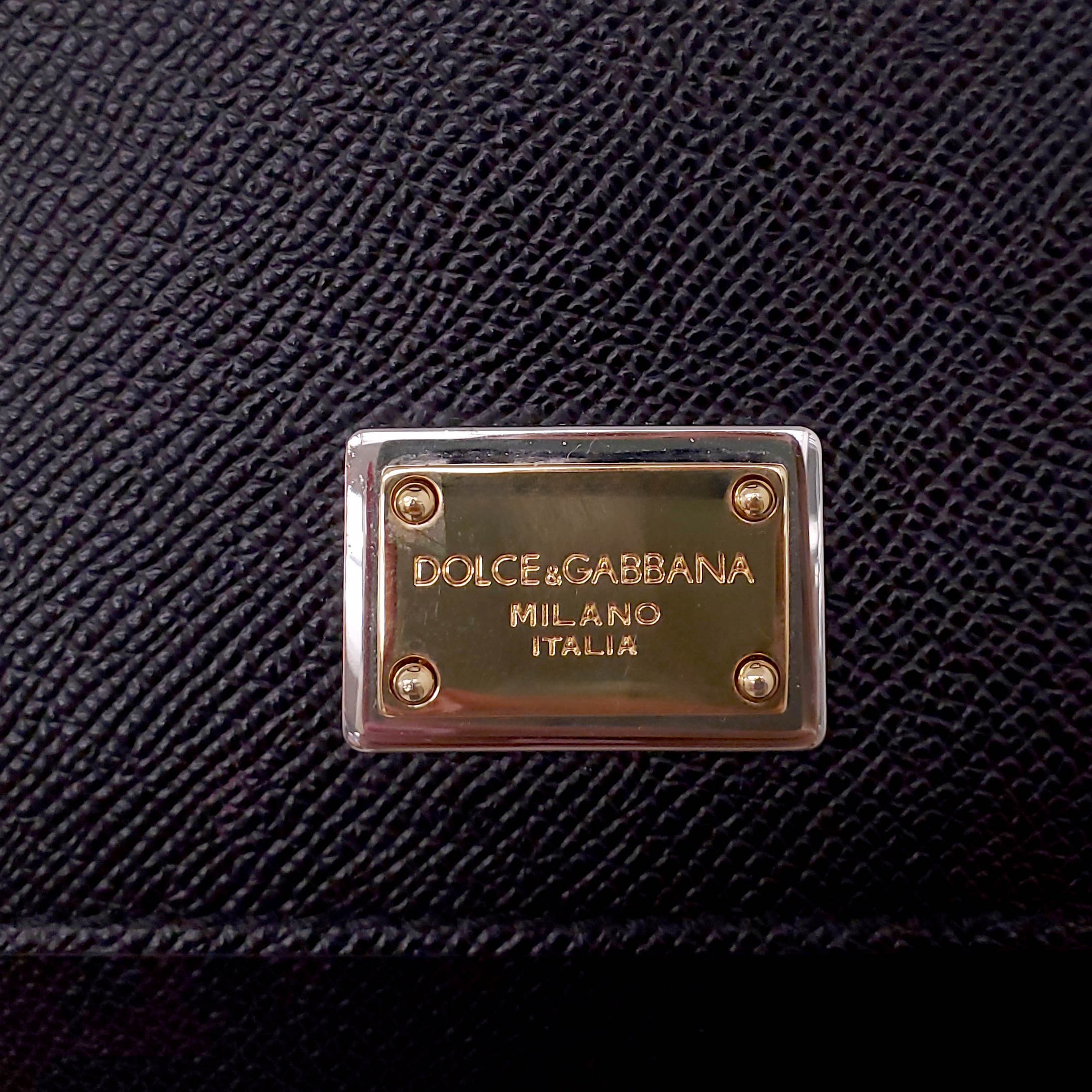 DOLCE & GABBANA BLACK SICILY BAG