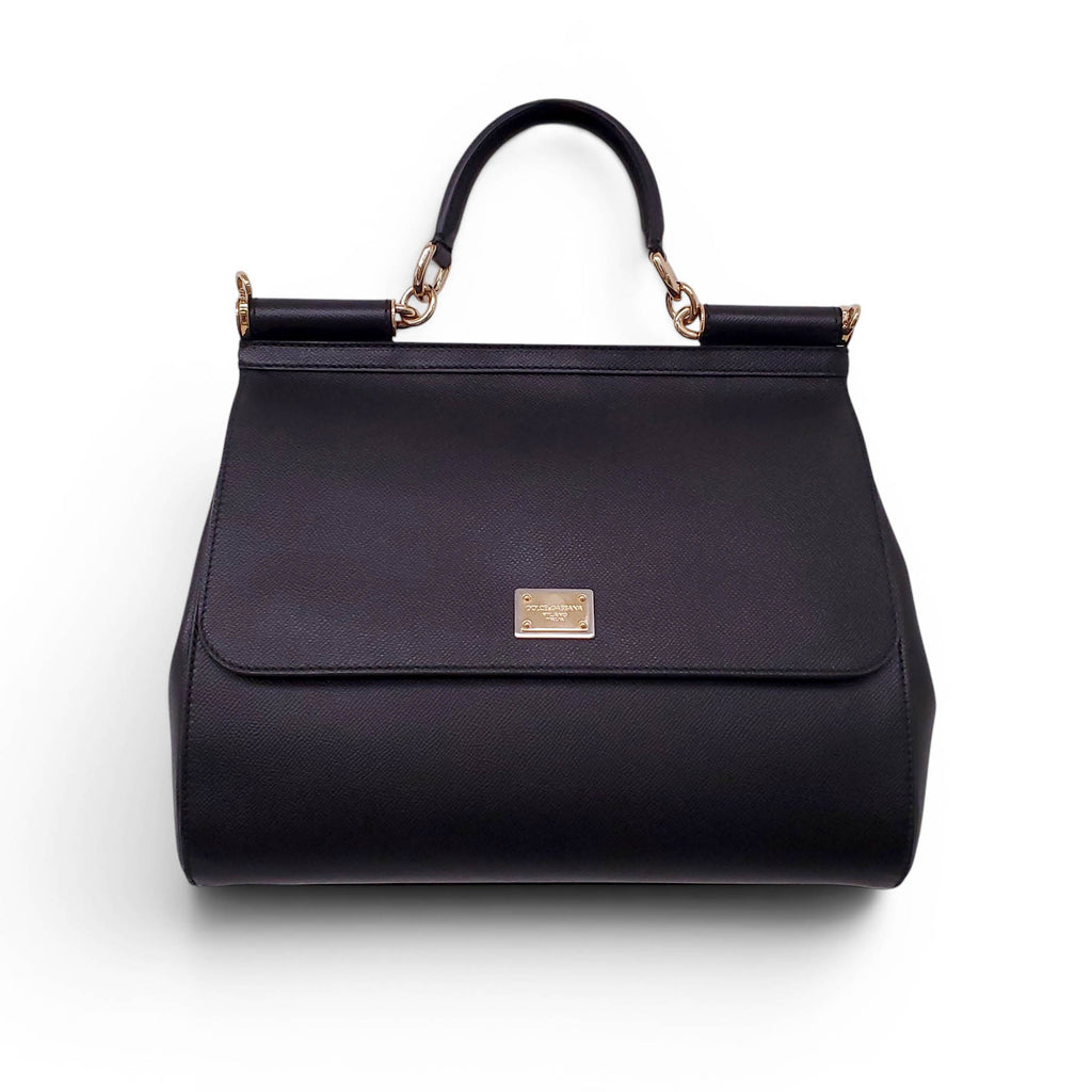 DOLCE & GABBANA BLACK SICILY BAG