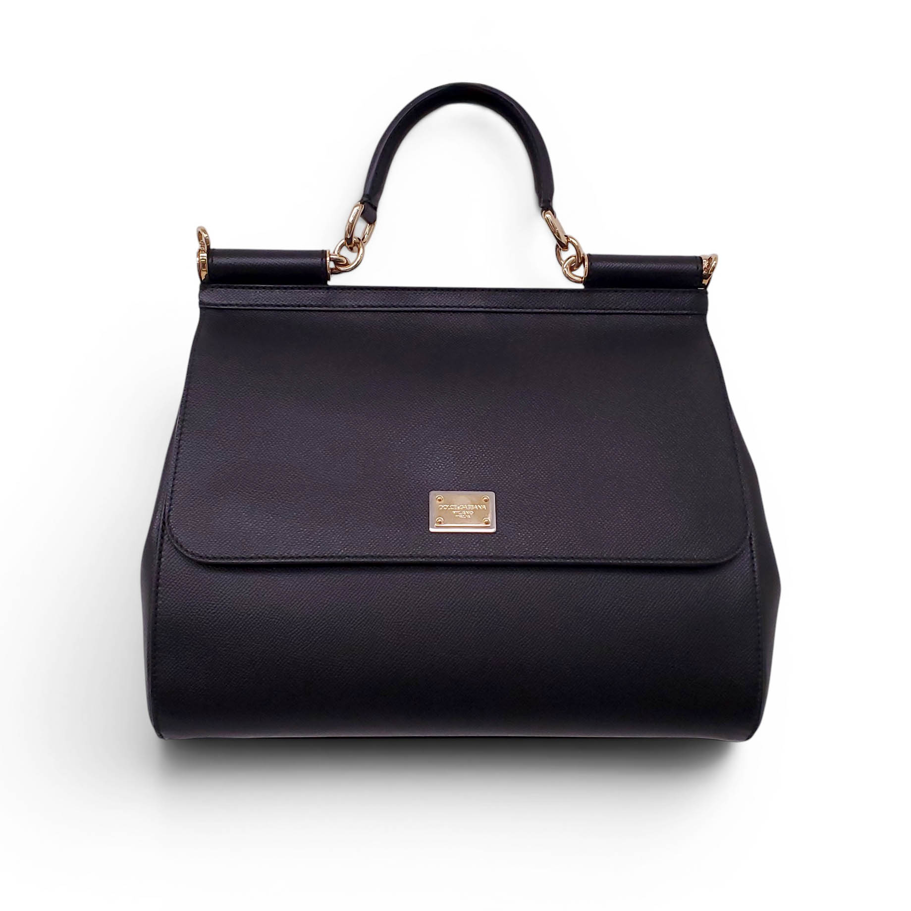 DOLCE & GABBANA BLACK SICILY BAG