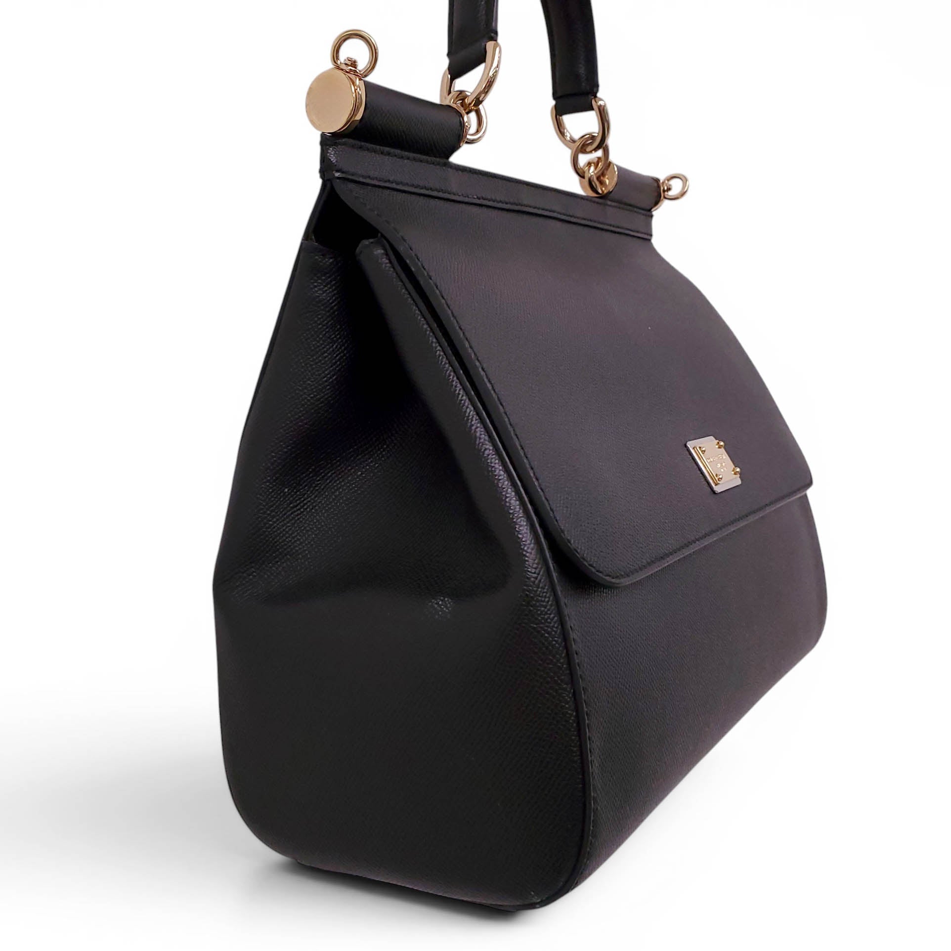 DOLCE & GABBANA BLACK SICILY BAG