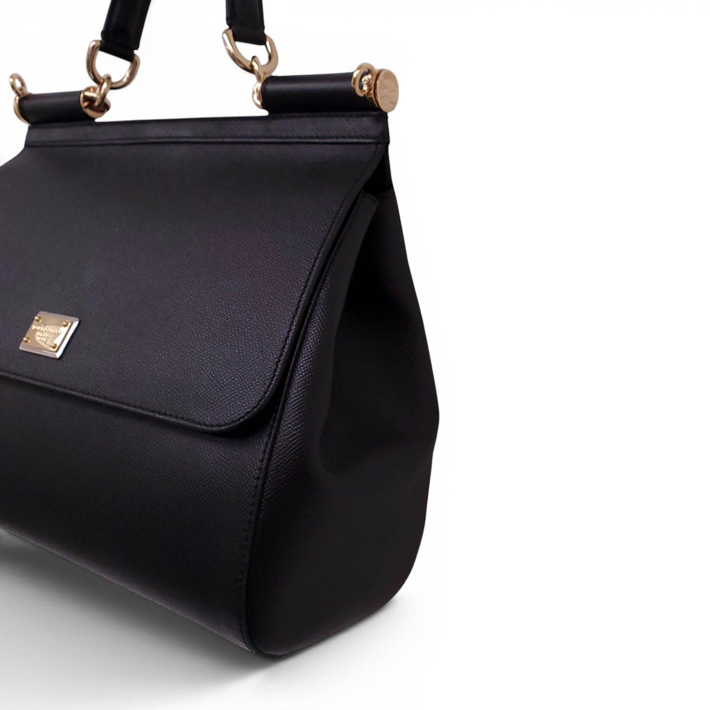 DOLCE & GABBANA BLACK SICILY BAG