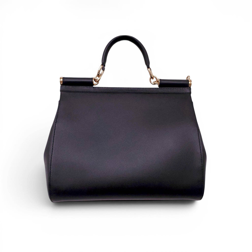 DOLCE & GABBANA BLACK SICILY BAG