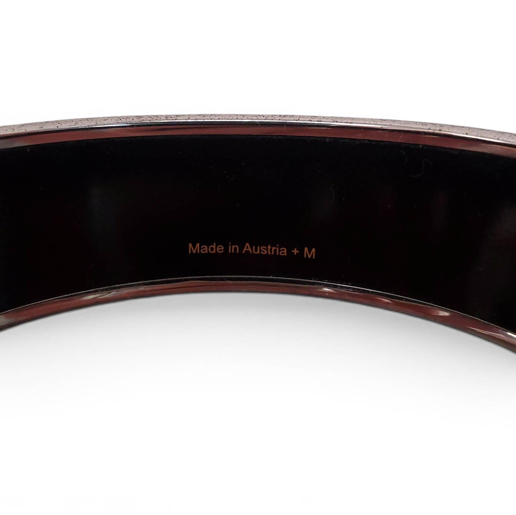HERMÈS LARGE PATTERNED BANGLE - SIZE 70