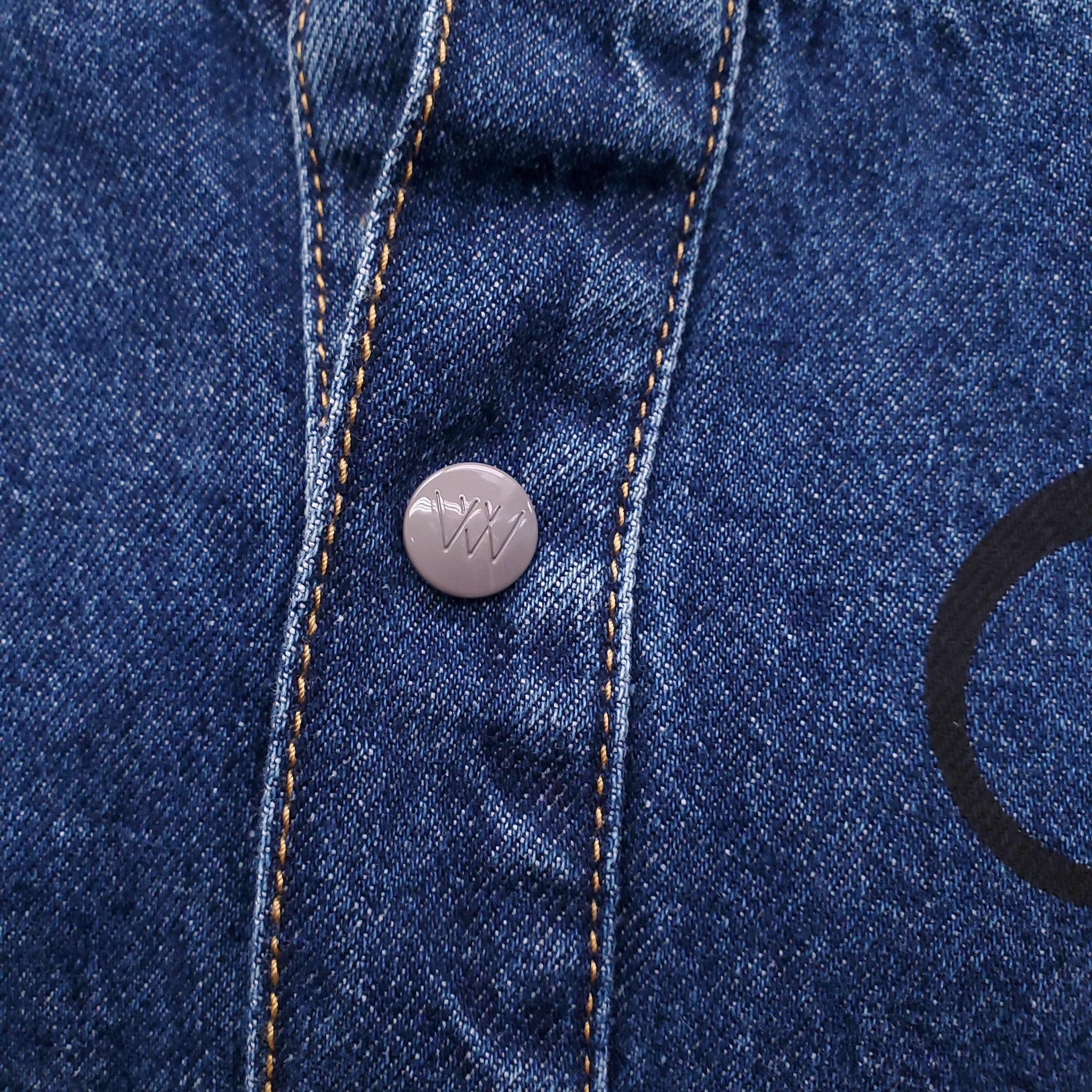 VIVIENNE WESTWOOD OVERSIZED DENIM LOGO SHIRT - SIZE M