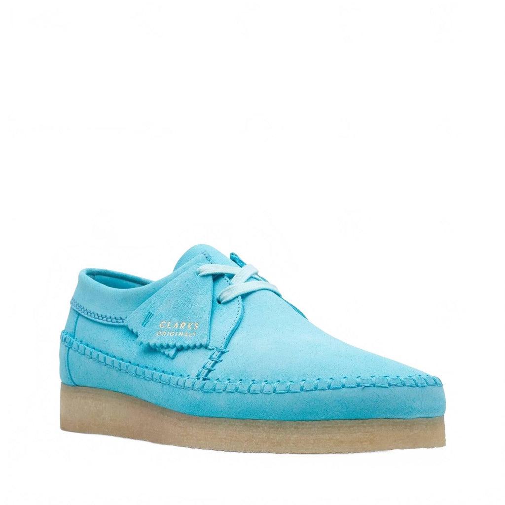 Men's Weaver Shoes In Teal Suede