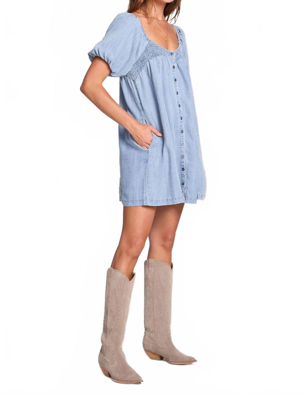 Seymore Mini Dress In Vintage Indigo
