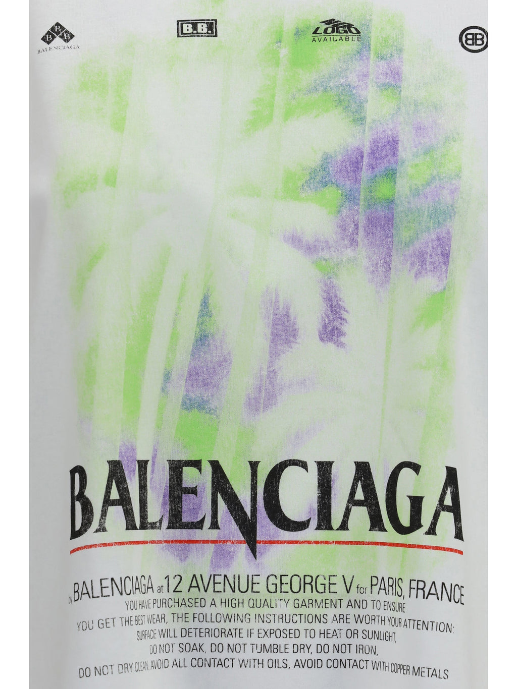 Balenciaga Women Printed Cotton T-Shirt