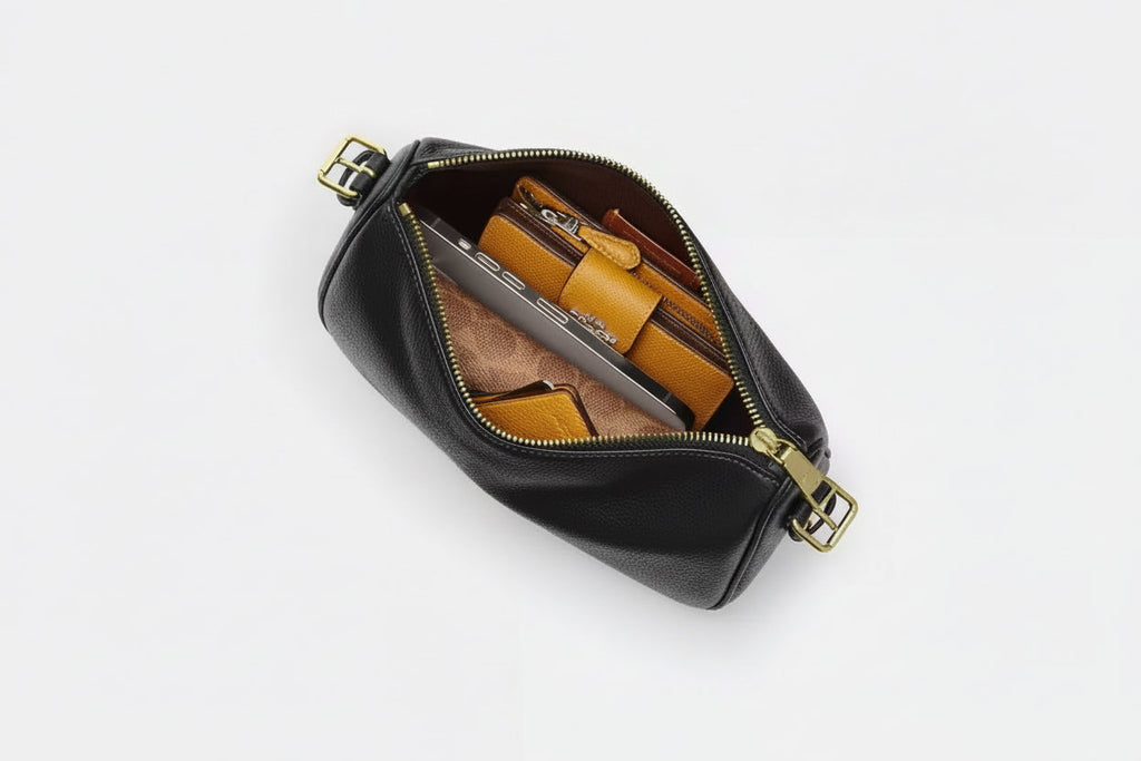 NWT Coach Leather Kailey Shoulder Bag In Black