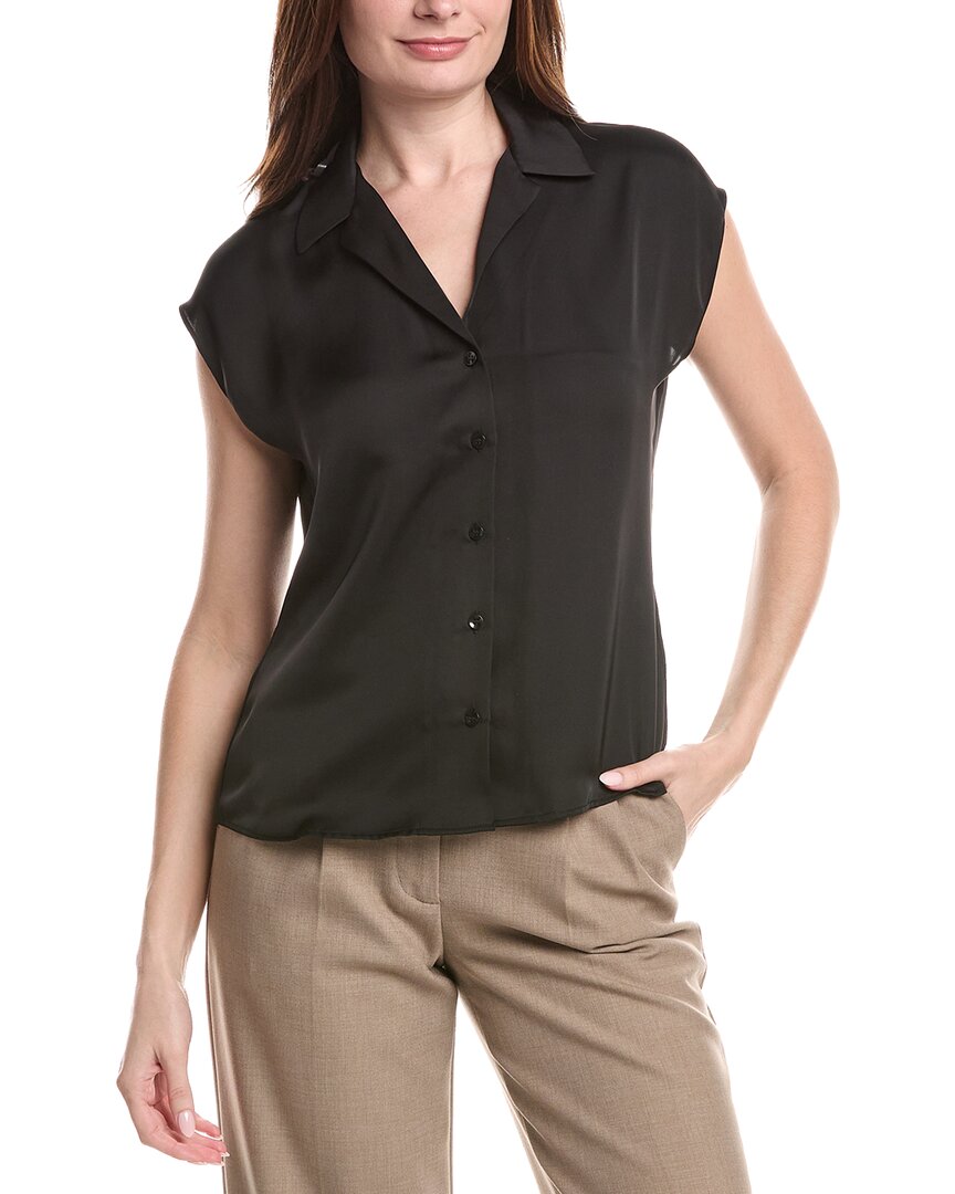 Renuar Woven Button Front Blouse