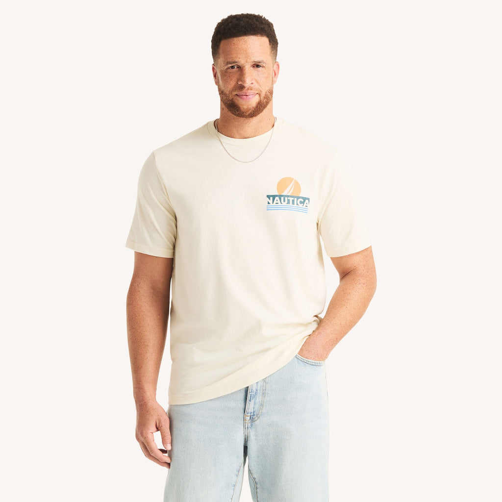 Nautica Mens Big & Tall Sailing International Graphic T-Shirt