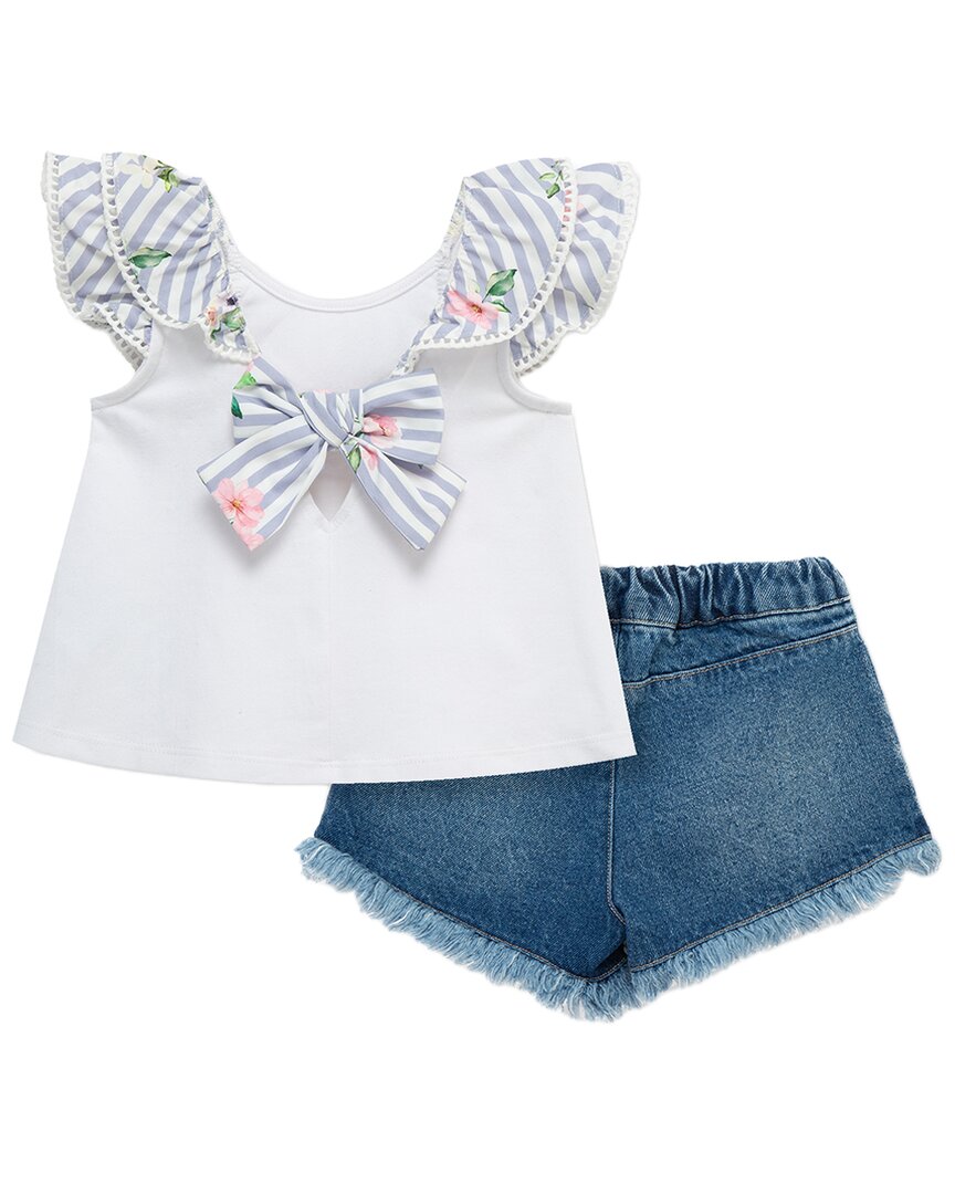 Habitual Bow Ruffle Short Set