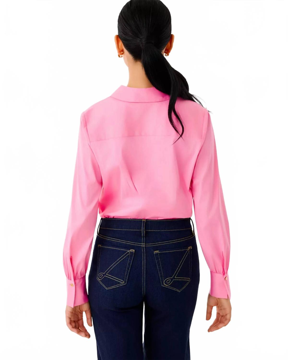 Tie Lilly Shirt In Confetti Pink
