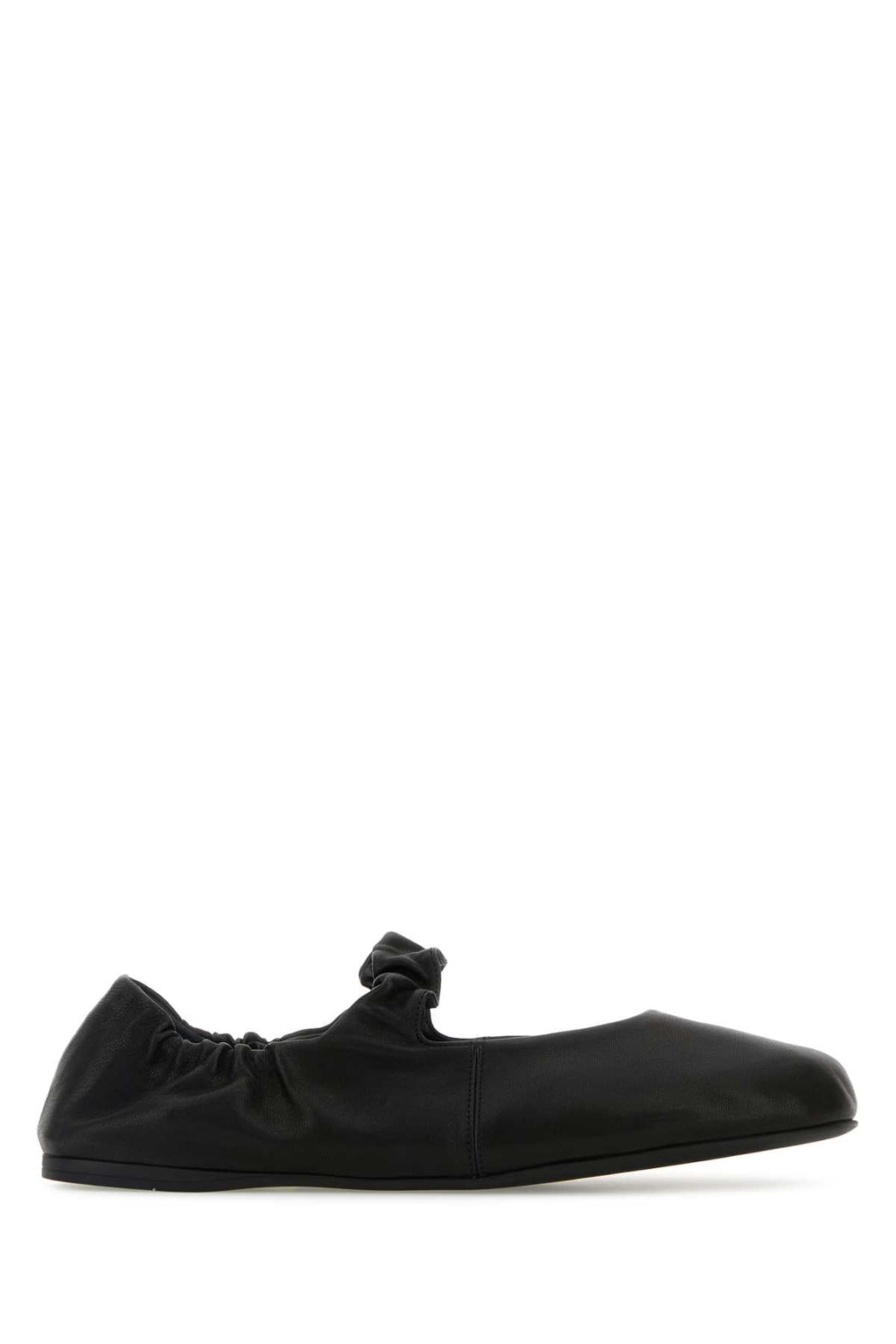 Miu Miu Women Black Nappa Leather Ballerinas