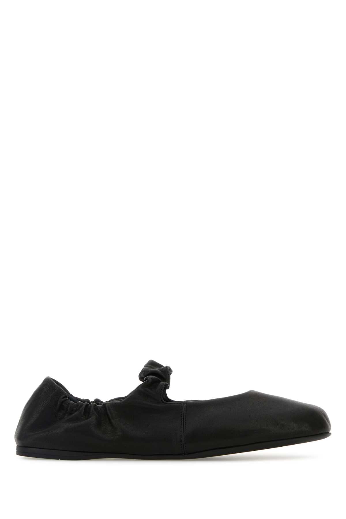 Miu Miu Women Black Nappa Leather Ballerinas