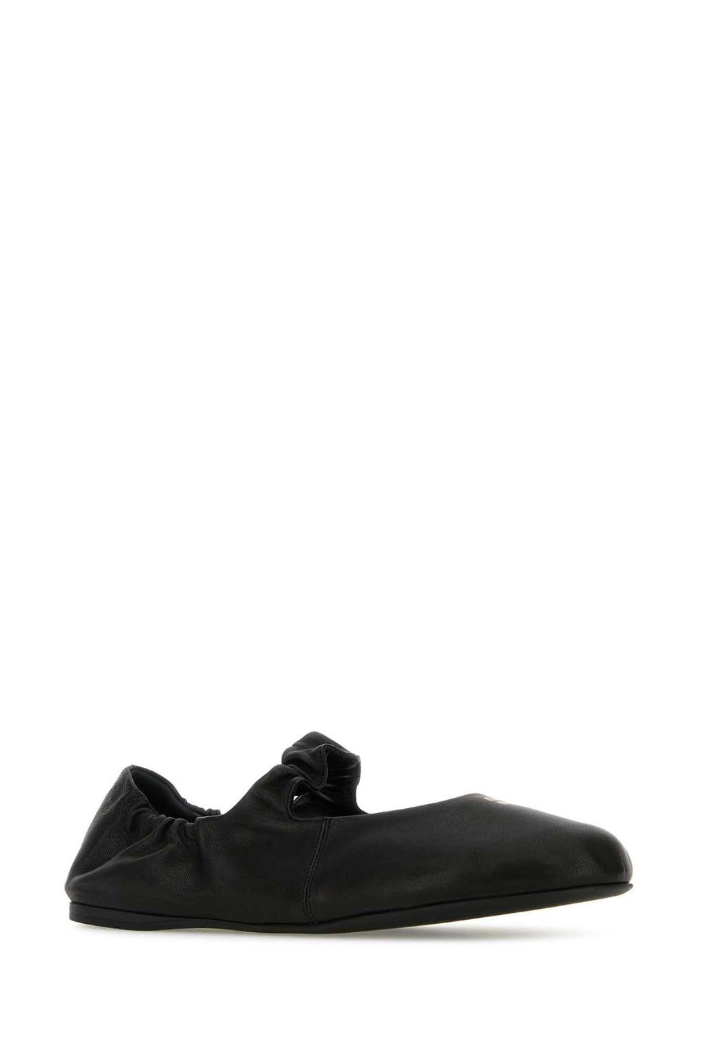 Miu Miu Women Black Nappa Leather Ballerinas