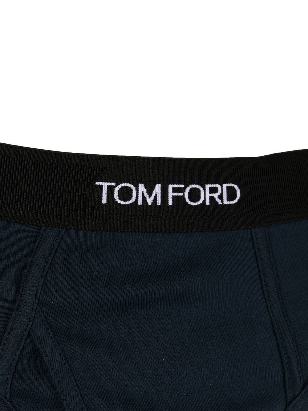 Tom Ford Men Logo-Waistband Cotton Briefs