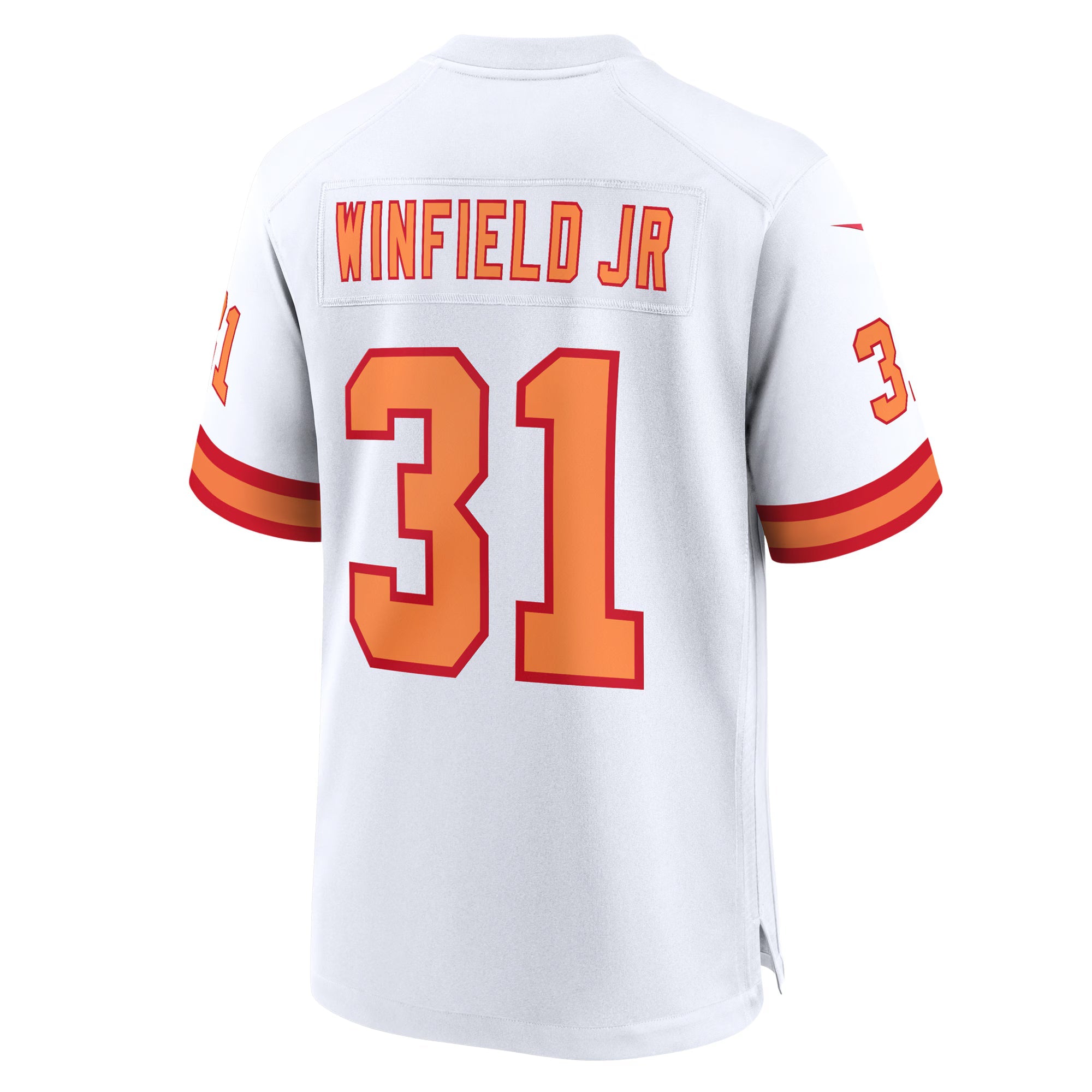 76 Tampa Bay Buccaneers Antoine Winfield Jr. White 50th Season Game Jersey