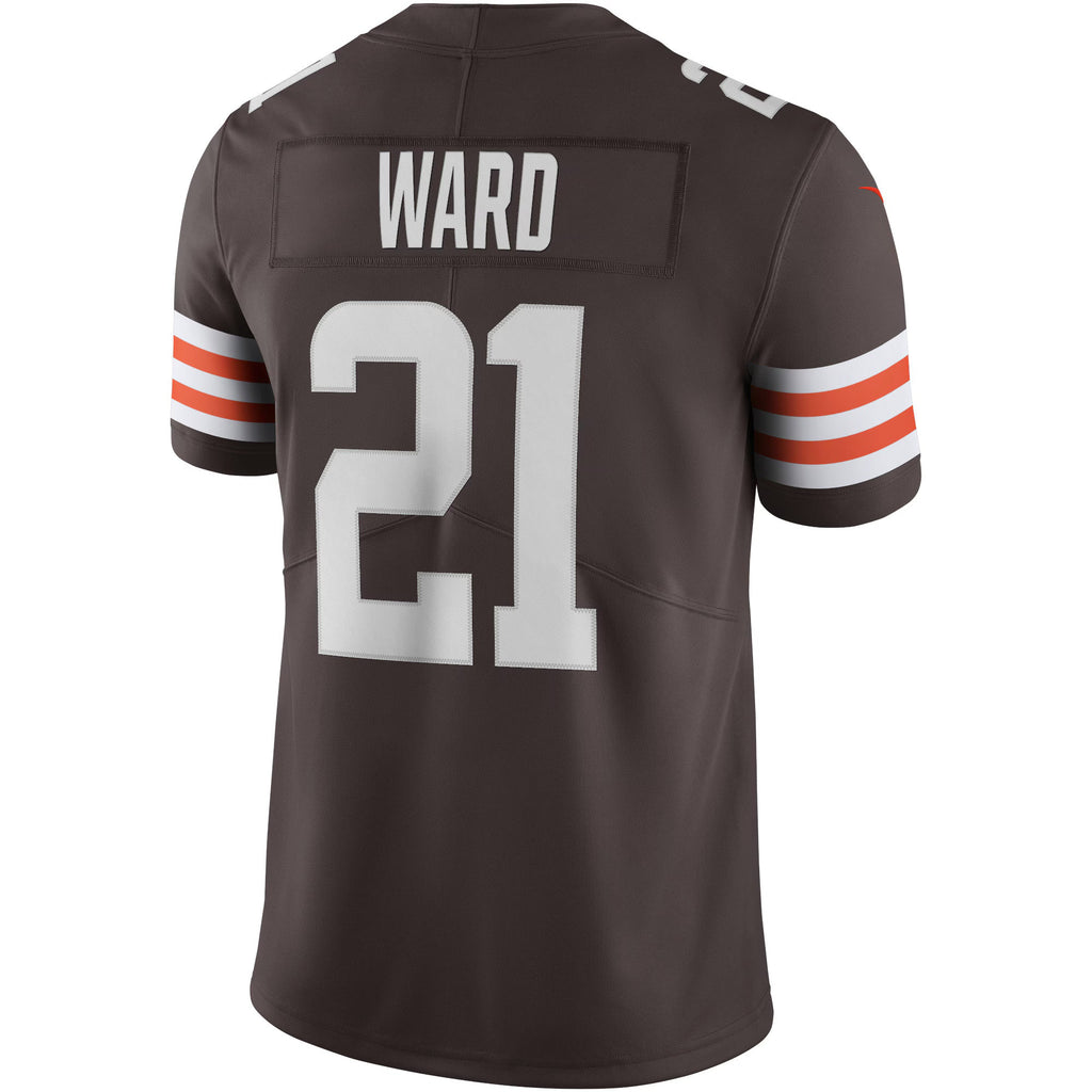 Cleveland Browns Denzel Ward Brown Vapor Limited Jersey