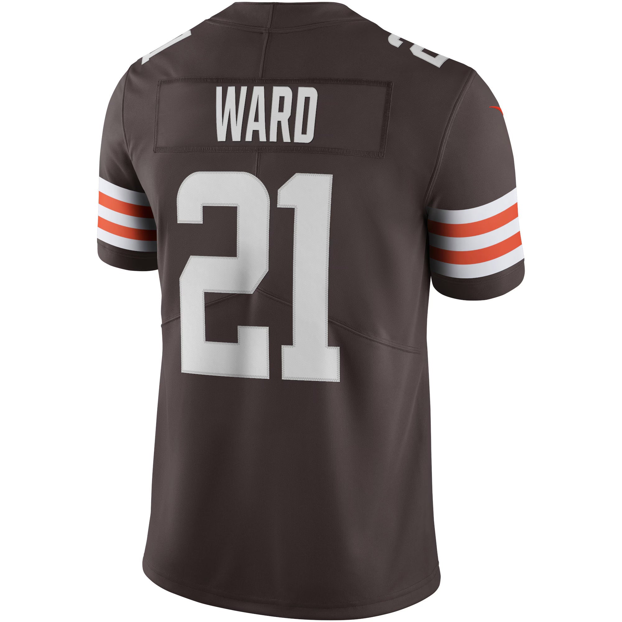 Cleveland Browns Denzel Ward Brown Vapor Limited Jersey
