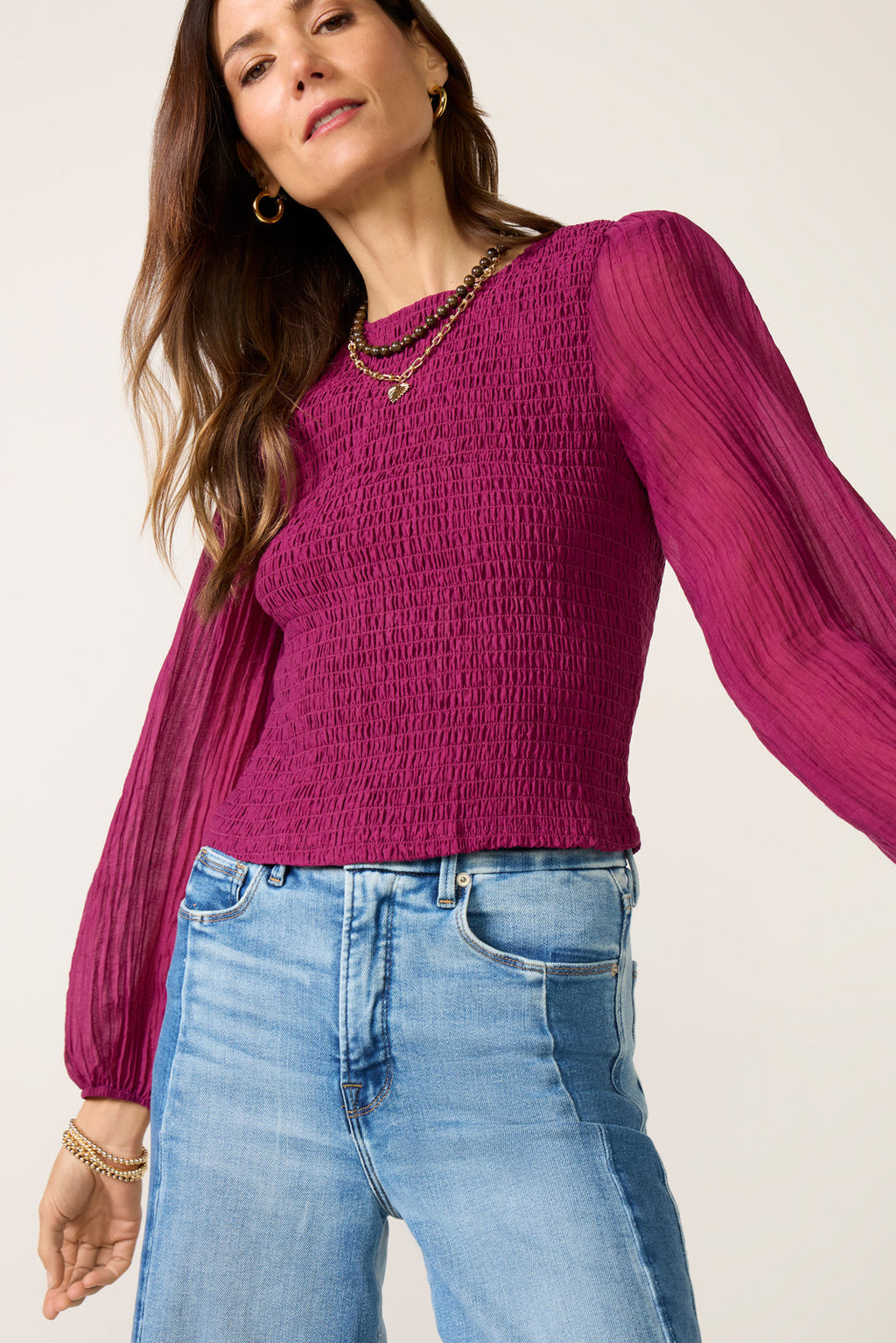 Women's Kendall Smocked Blouse