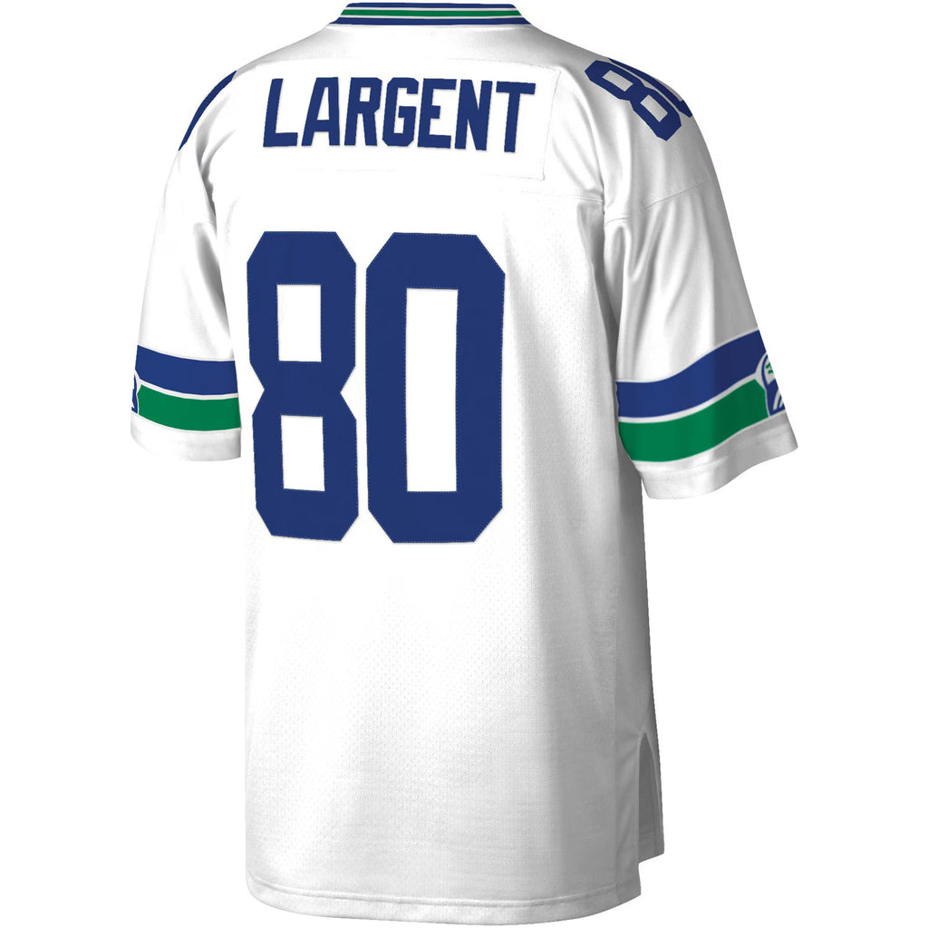 Seattle Seahawks Steve Largent Mitchell & Ness White Legacy Replica Jersey