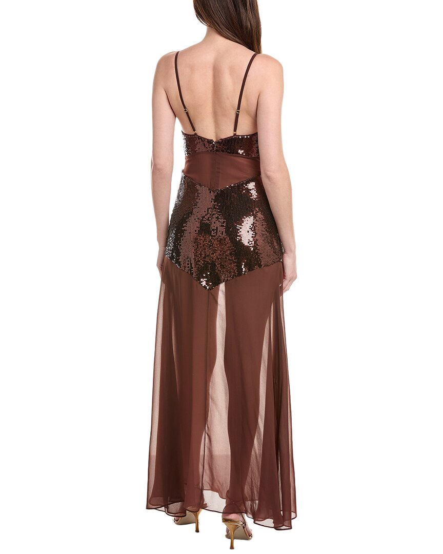 WeWoreWhat Sheer Panel Maxi Dress